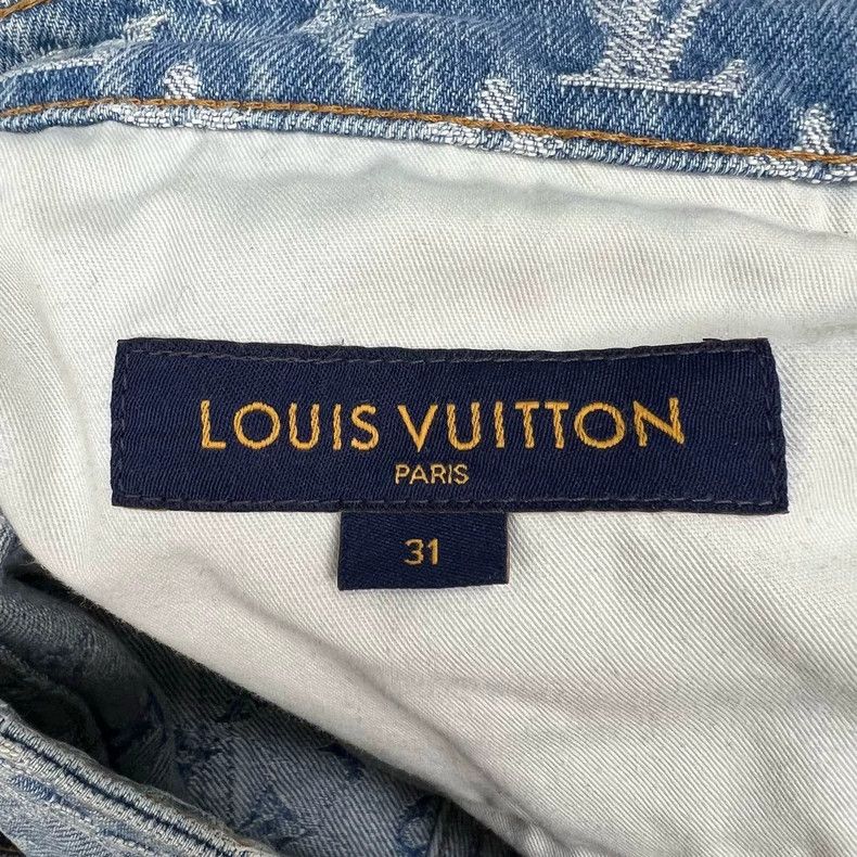 Louis Vuitton Louis Vuitton Flocked flame print full-print print jeans 25 Size US 31 - 6 Thumbnail