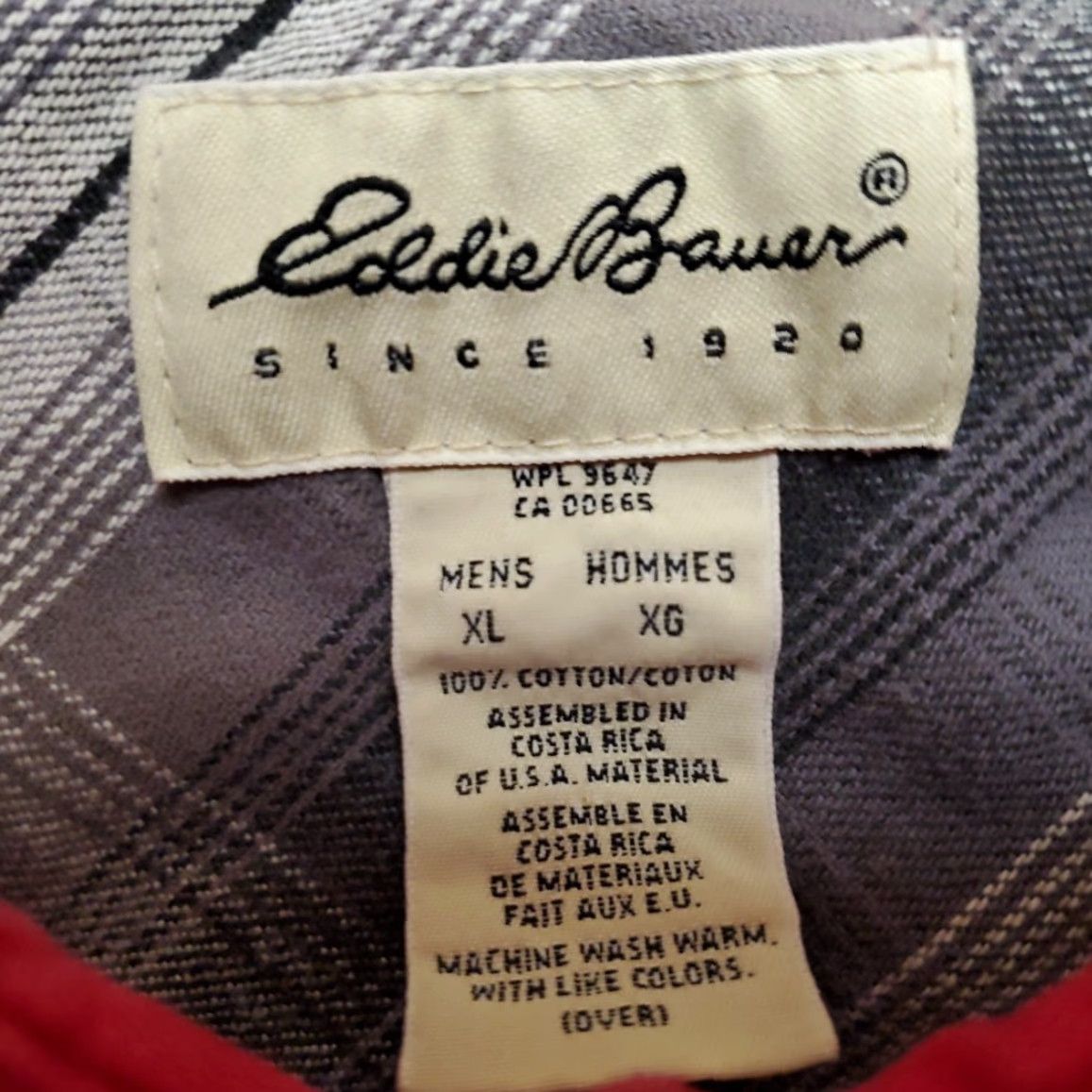 Eddie Bauer VINTAGE Eddie Bauer Shirt Mens XL Red Chamois Outdoor Flannel Button-Up Casual 80s 90s Mens Size US XL / EU 56 / 4 - 6 Thumbnail