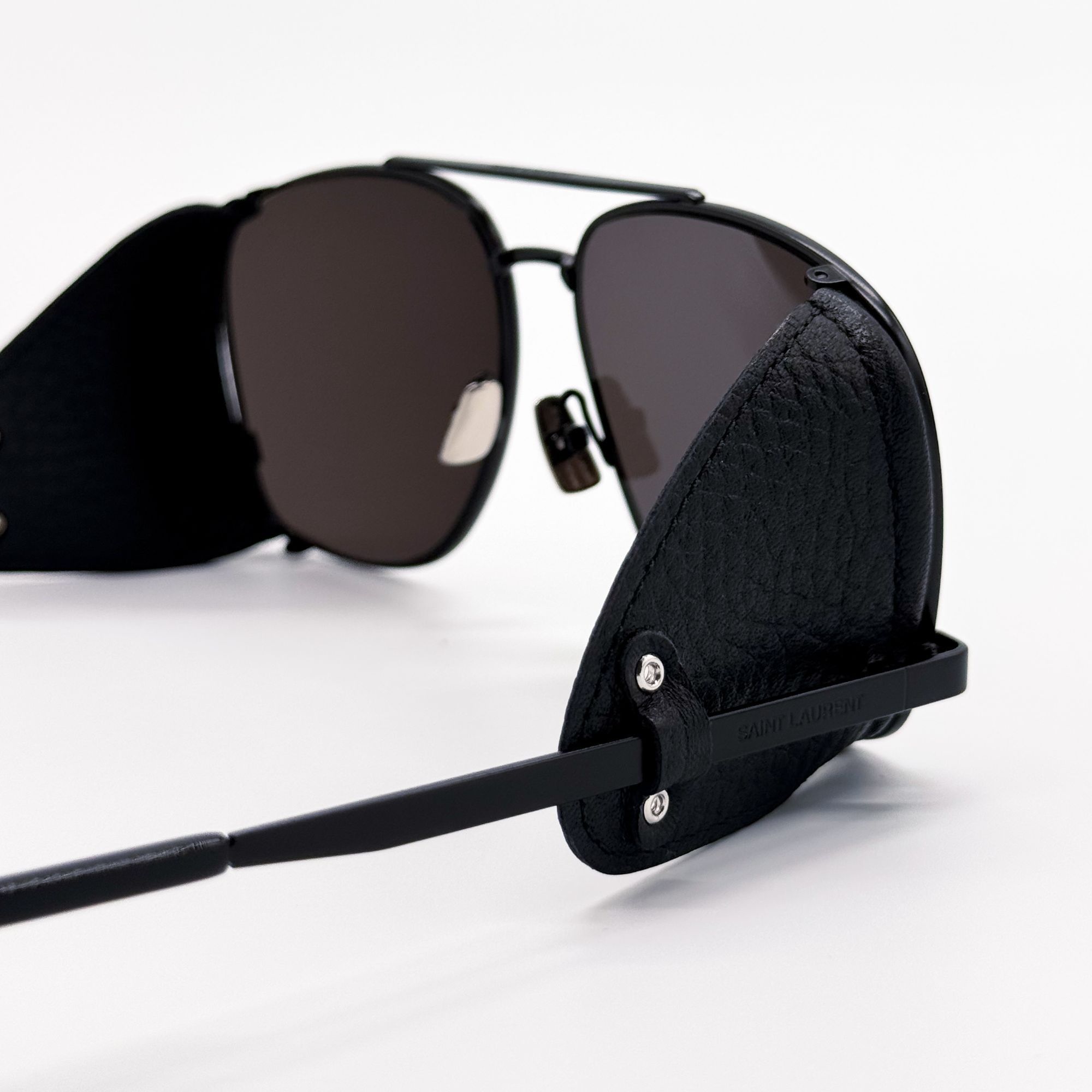 Saint Laurent Paris NEW SAINT LAURENT SL 653 LEON 002 SUNGLASSES AVIATOR BLACK Size ONE SIZE - 6 Thumbnail