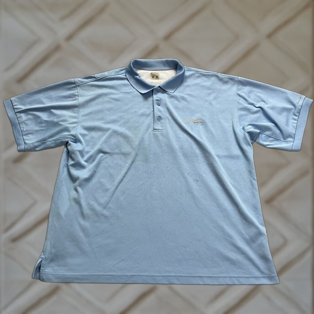 Vintage Columbia PFG Omni-Shade Polo Shirt Men XL Blue Short Sleeve Collared Fishing Shirt Size US XL / EU 56 / 4 - 1 Thumbnail