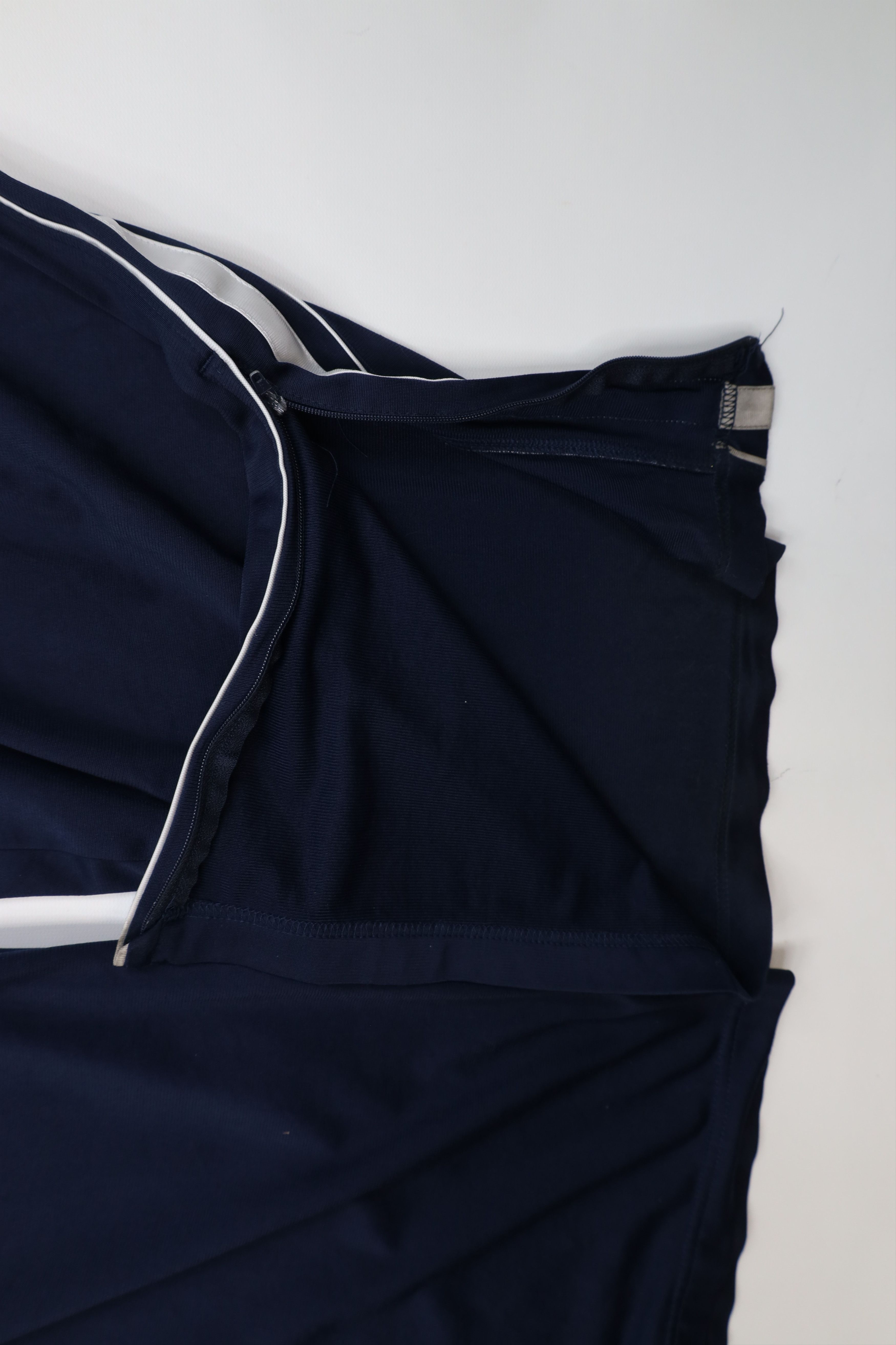 Nike Vintage Nike Mini Swoosh Striped Wide Leg Pants Navy Blue Size US 38 / EU 54 - 7 Thumbnail