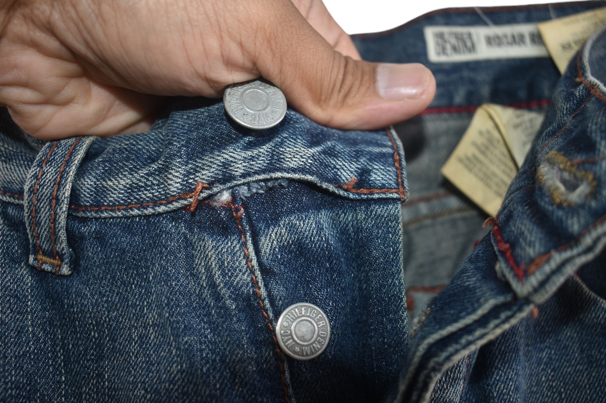 Jean × Tommy Hilfiger × Vintage RARE 🔥 Tommy Hilfiger Distress Denim W32 Size US 32 / EU 48 - 4 Thumbnail