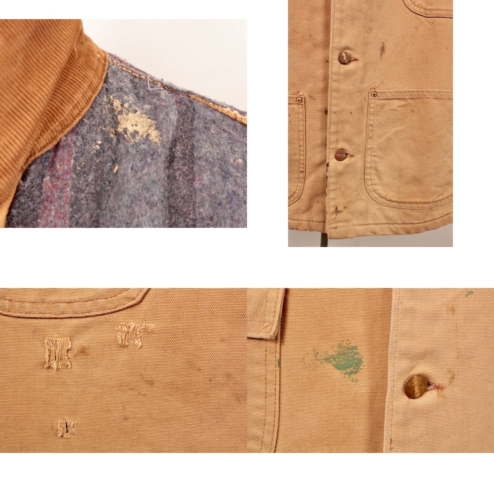 Carhartt VINTAGE Carhartt 90s Chore Jacket Khaki Canvas Size 44-46 Mens Size US S / EU 44-46 / 1 - 8 Thumbnail