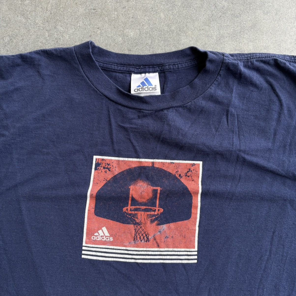 Adidas × Vintage Vintage 2000's Adidas Oakley Style Center Graphic Tee Sports Size US XL / EU 56 / 4 - 2 Thumbnail