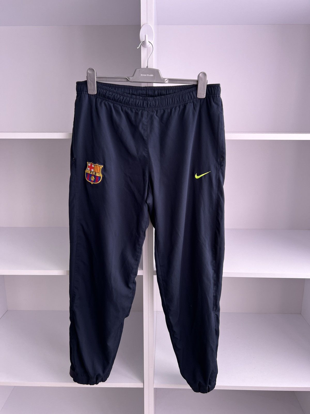 Nike × Vintage Nike Pants Vintage Nike FC Barcelona Track Pants Size US 33 - 3 Thumbnail