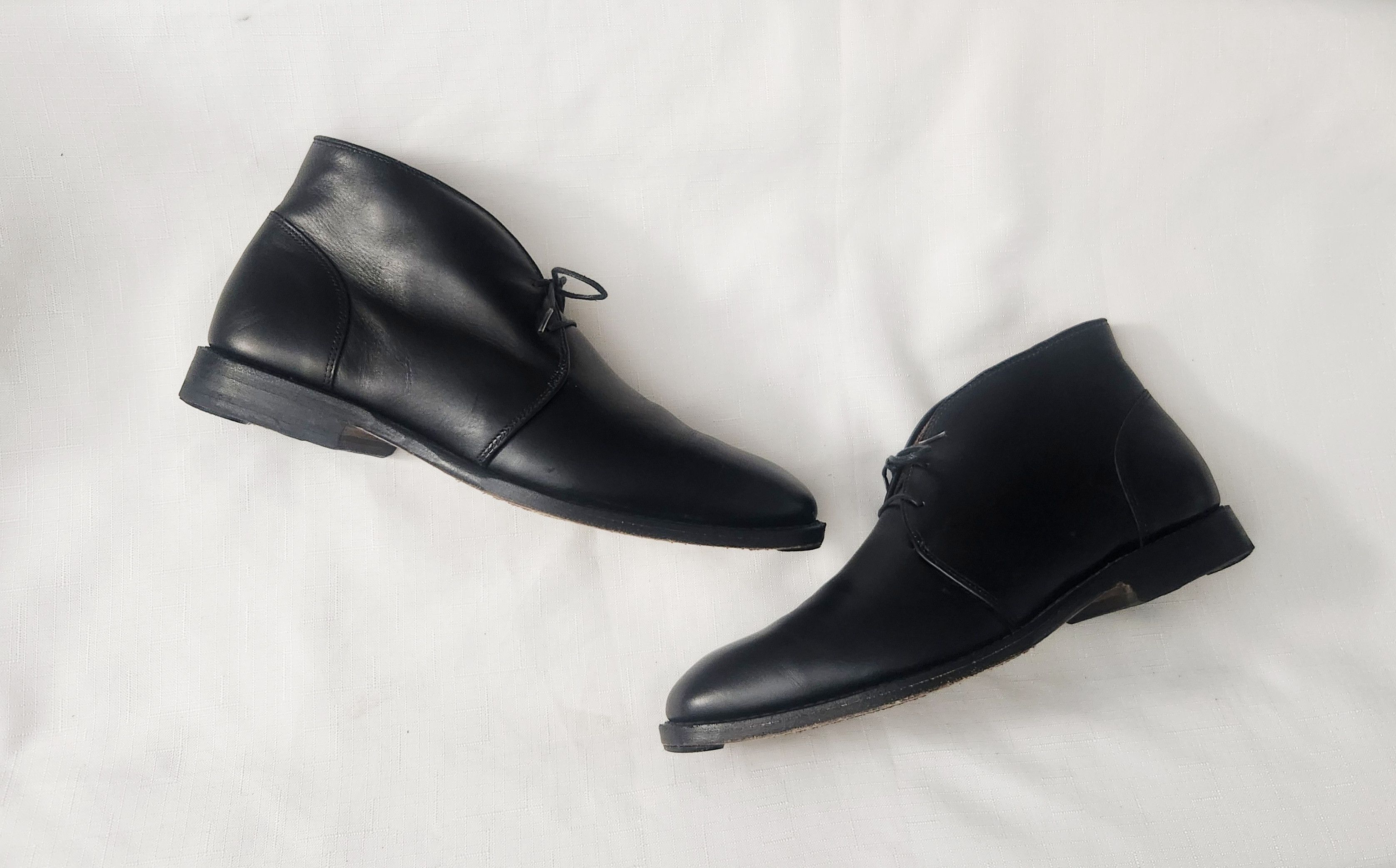 Allen Edmonds Mens Williamsburg Black Leather Chukka Boots