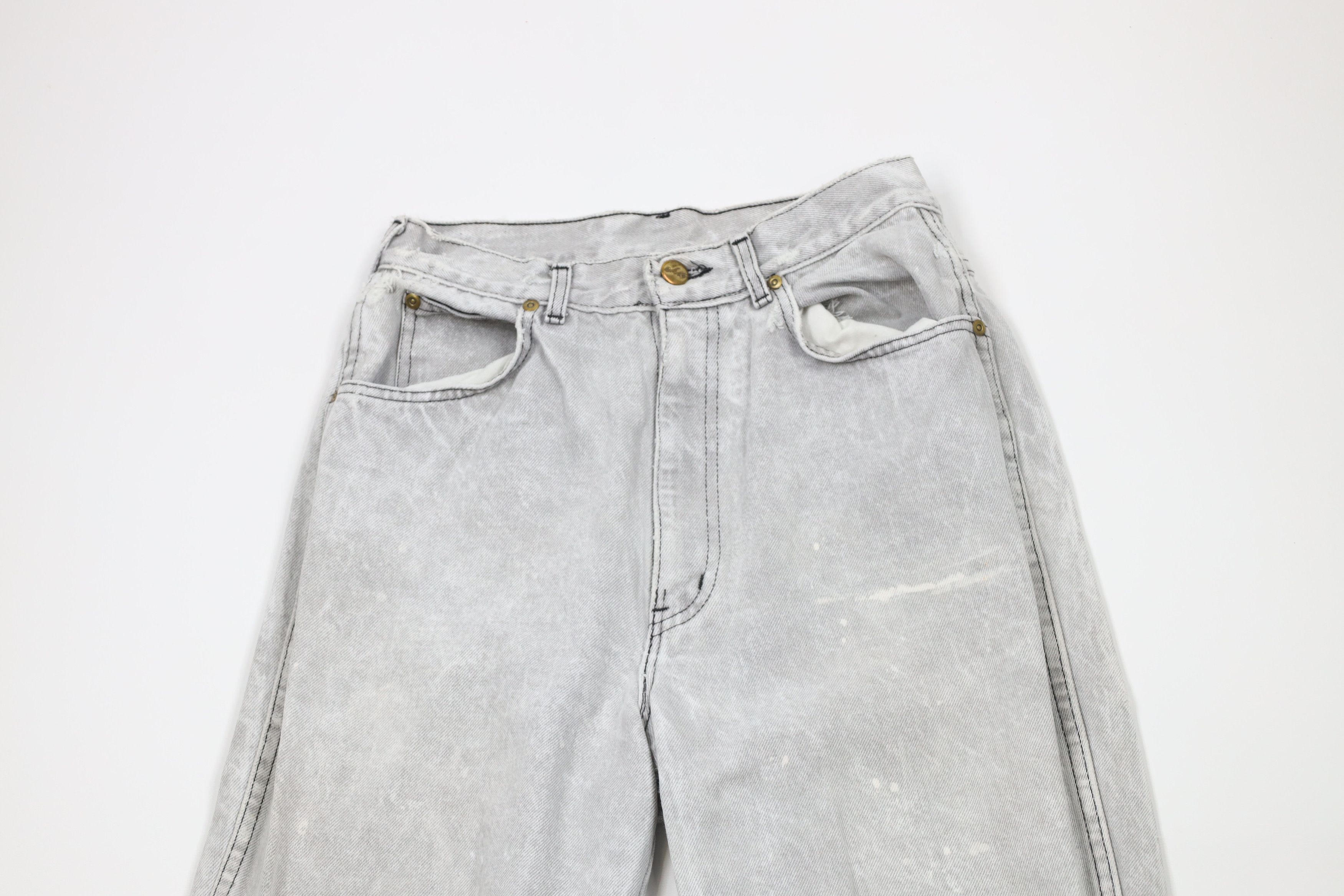 Vintage Vintage 90s Streetwear Acid Wash Tapered Leg Jeans USA Size 32" / US 10 / IT 46 - 2 Thumbnail