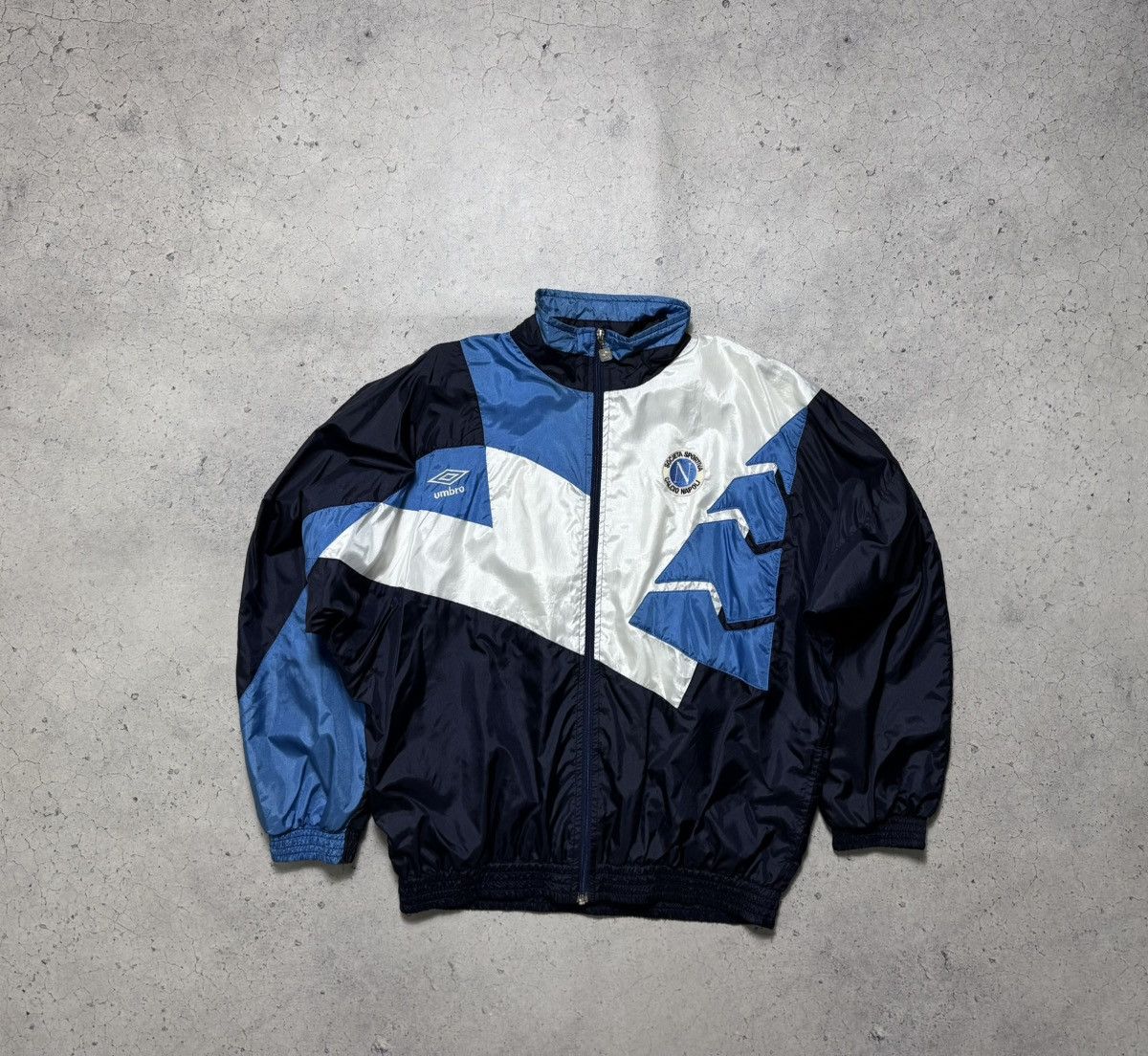 Umbro Umbro FC Napoli Vintage 90’s Football Nylon Light Jacket Size US L / EU 52-54 / 3 - 1 Thumbnail