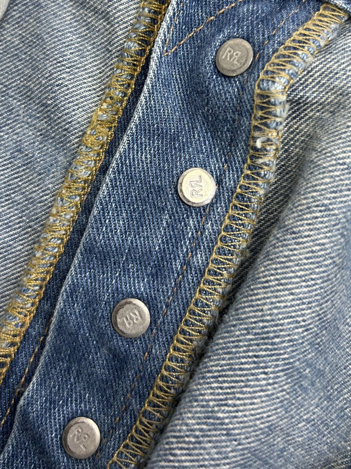 Japanese Brand Rare Ralph Lauren Double RRL Denim Pants Jeans Selvege Japan Size US 36 / EU 52 - 16 Thumbnail