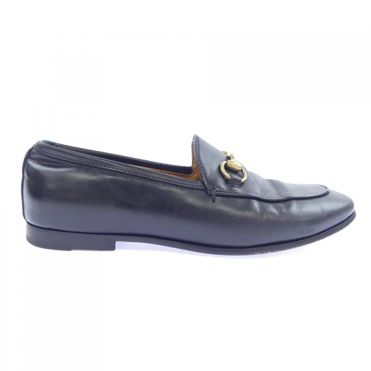 Gucci Gucci Gucci Jordaan Leather Loafers Leather Shoes 404069BLM00 DUTY FREE for USA Size ONE SIZE - 1 Thumbnail