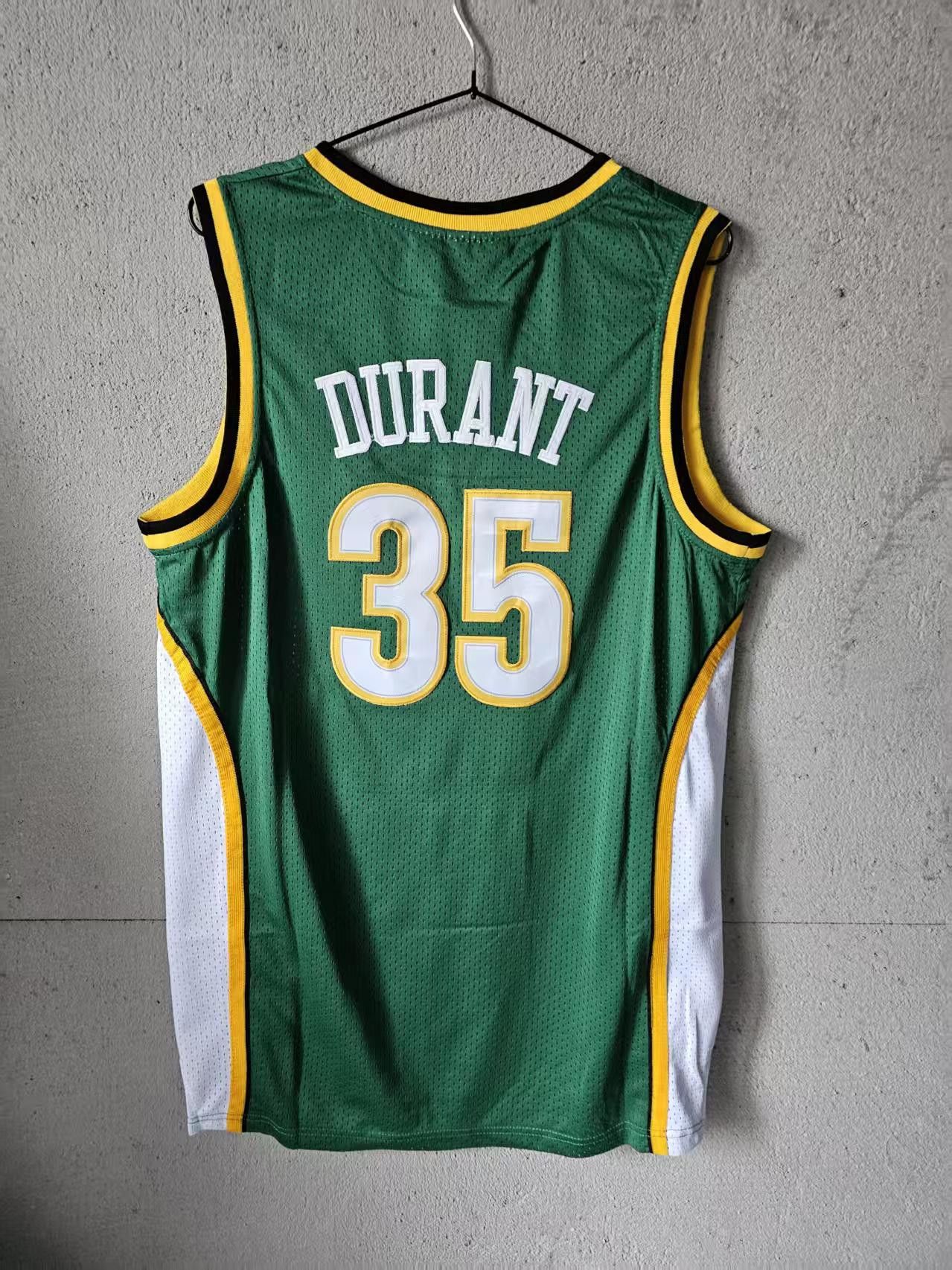 NBA Seattle Supersonics #35 Kevin Durant Jersey Green Small Size US S / EU 44-46 / 1 - 2 Thumbnail