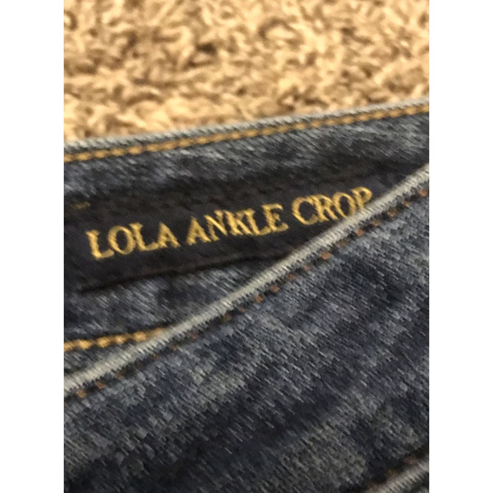 Lucky Brand Lucky Brand Jeans Womens Size 10 Lola Ankle Crop Denim B18 Blue Mid Rise Inseam 24 Inches Size 32" / US 10 / IT 46 - 3 Thumbnail
