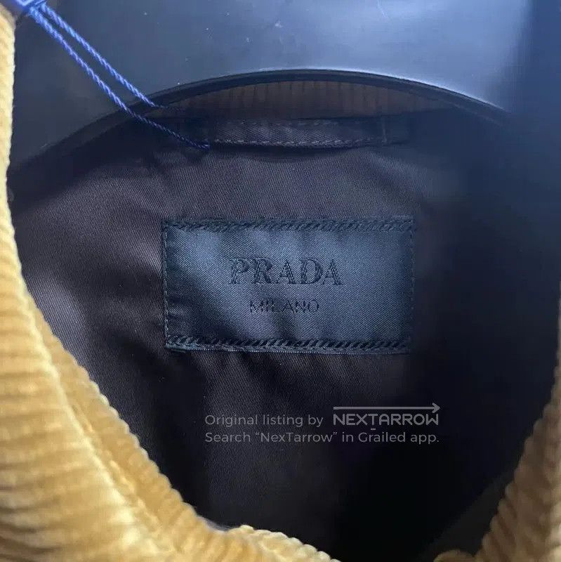 Prada Prada Men's Long Sleeve Yellow Cotton Shirt. Size US L / EU 52-54 / 3 - 3 Thumbnail