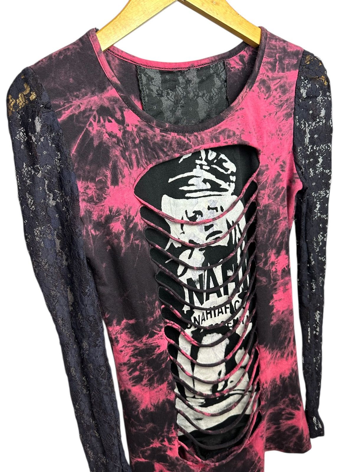 Japanese Brand UNDEFINED DISTRESSED LONG SLEEVE TEE HYSTERIC LGB STYLE Size XS / US 0-2 / IT 36-38 - 1 Thumbnail