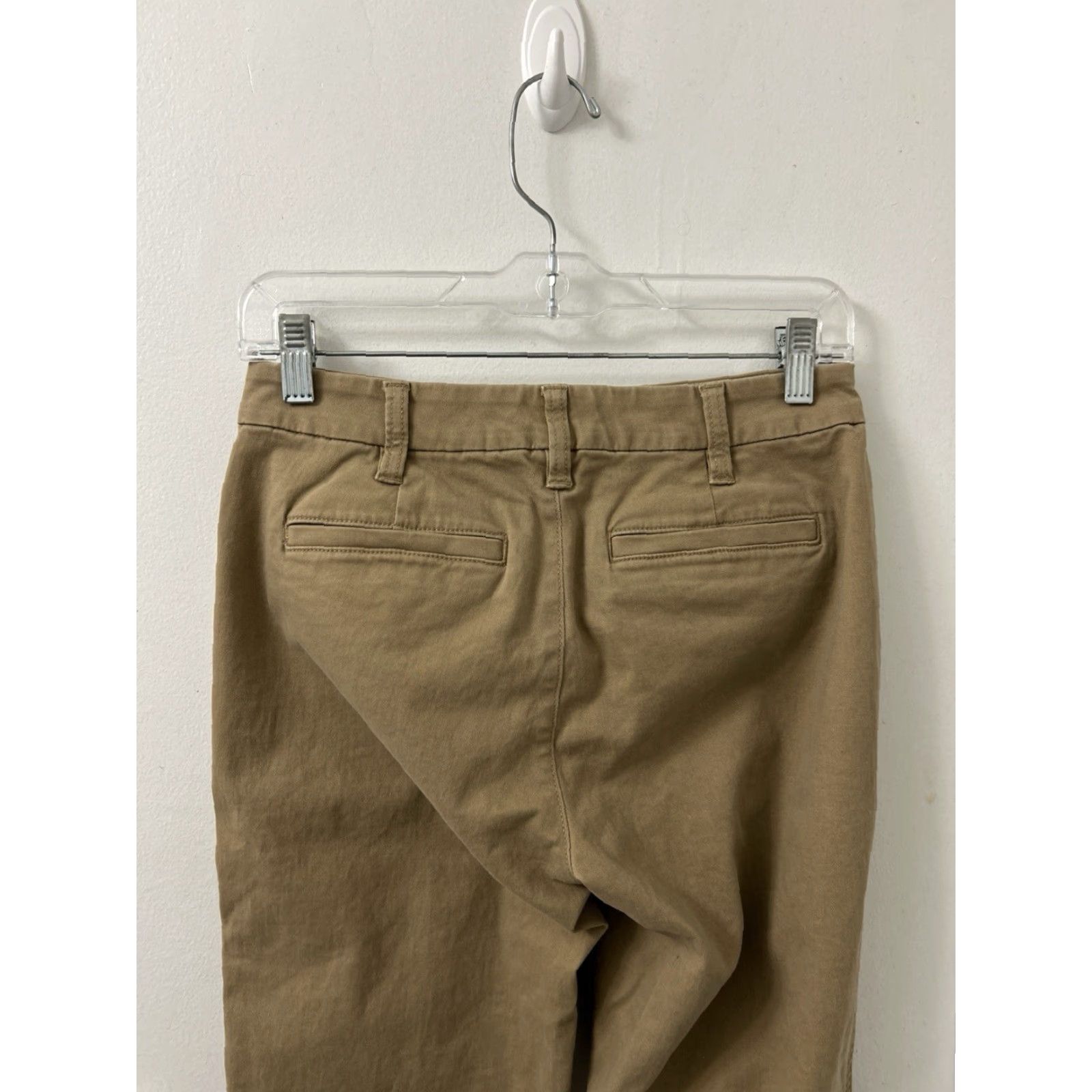 J.Crew VINTAGE? No — J. Crew Pants Womens 00 28x27 Tan Khaki High Rise Girlfriend Chino YKK Size 24" / US 00 / IT 34 - 7 Thumbnail