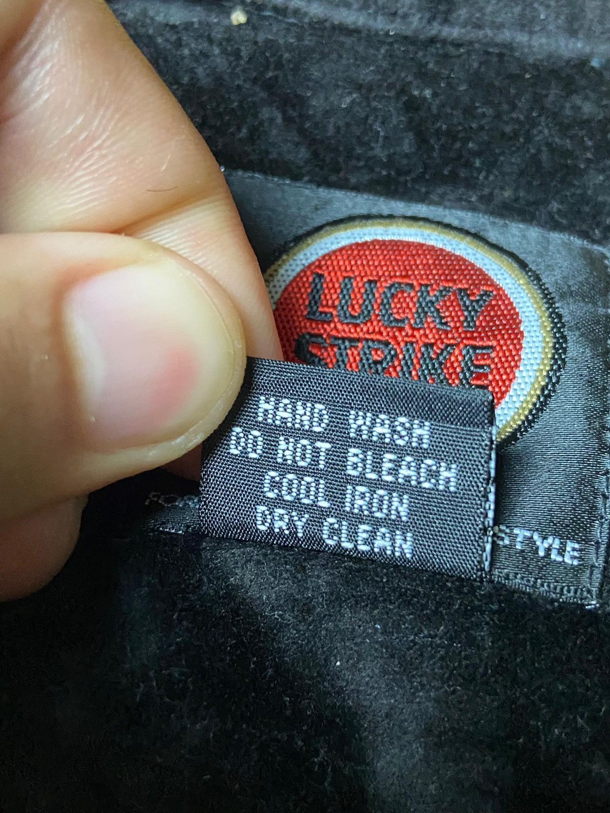Japanese Brand Lucky Strike Original Velvet Zip Up Jacket (169) Size US L / EU 52-54 / 3 - 8 Thumbnail