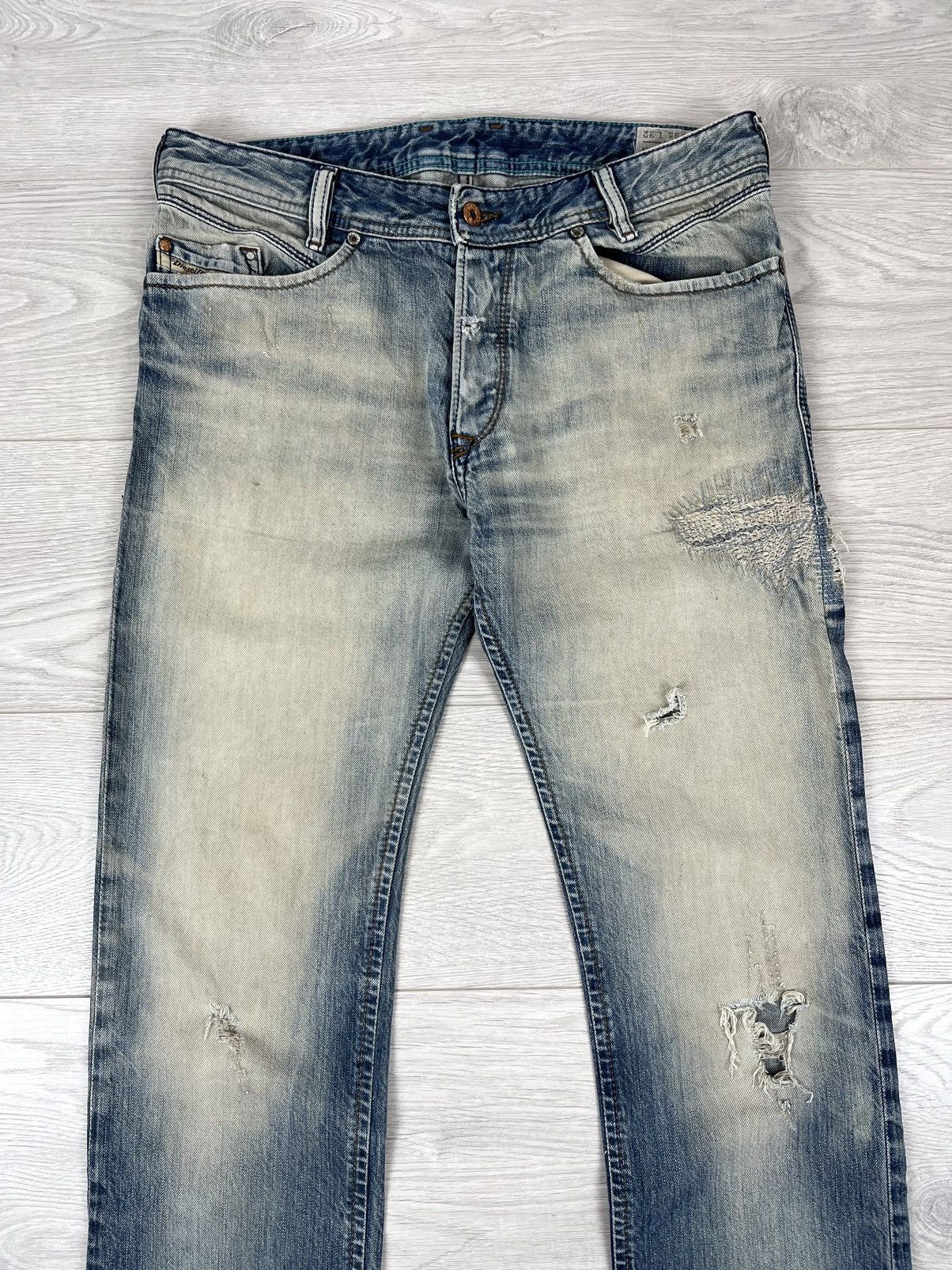 Diesel Diesel Italy Iakob Distressed Washed Denim Pants Jeans Size US 31 - 3 Thumbnail