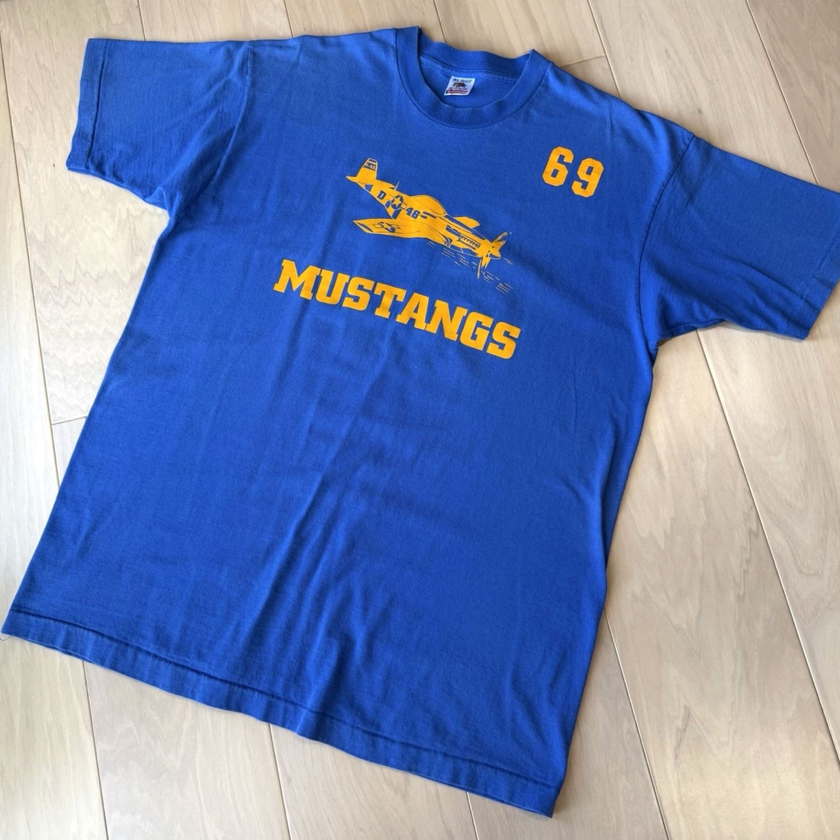 Vintage Vintage P51 Mustang Shirt XL Blue 90s Military Fighter Jet Made in USA Shirt Mens XL Blue 90s USA Planes Vintage Nike Size US XL / EU 56 / 4 - 7 Thumbnail