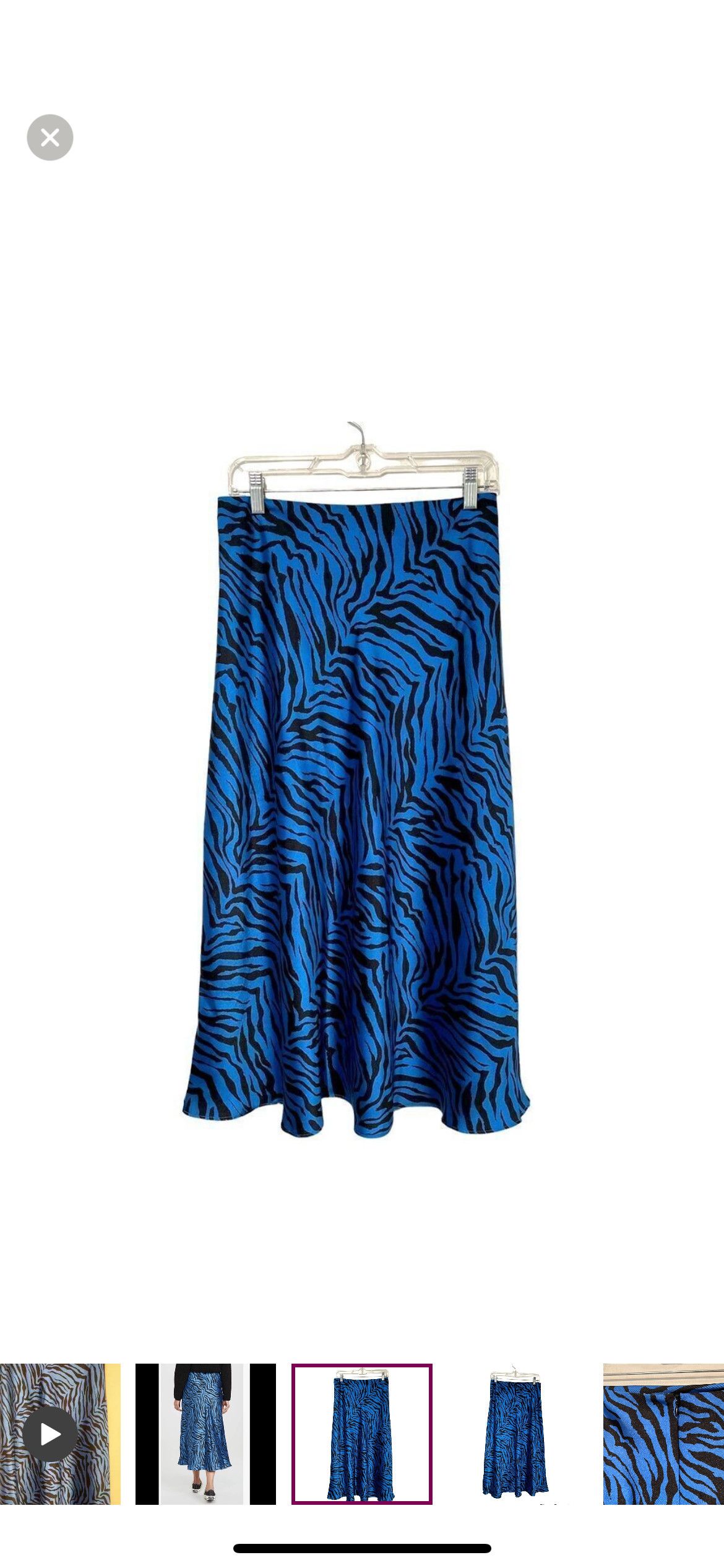 Rebecca Minkoff Davis zebra print midi skirt Size 27" / US 4 / IT 40 - 1 Thumbnail