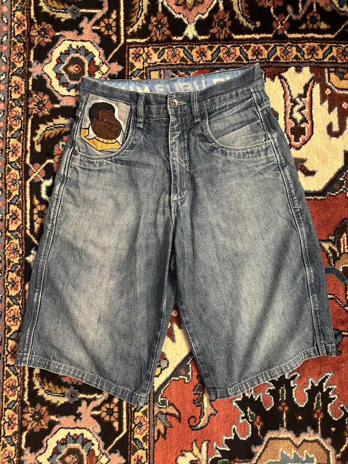 Fubu VERY RARE PLATINUM FUBU SHORTS Size US 39 - 1 Thumbnail