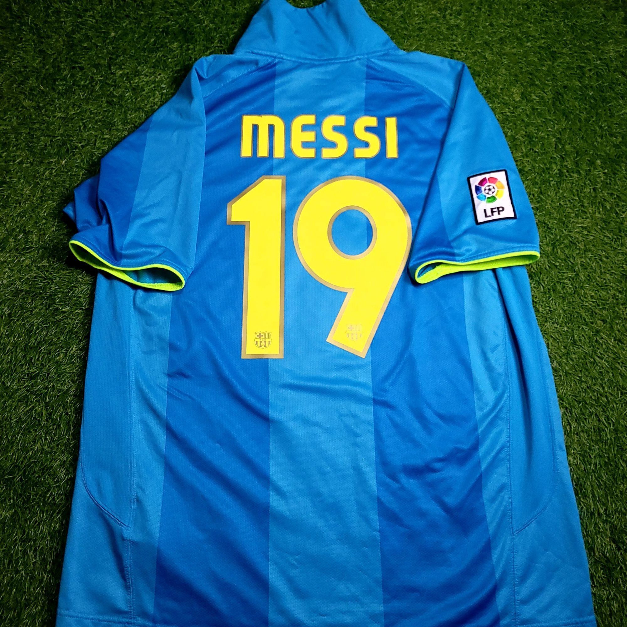 Nike Messi Barcelona Anniversary 2007 2008 Away Soccer Jersey L Size US L / EU 52-54 / 3 - 1 Thumbnail