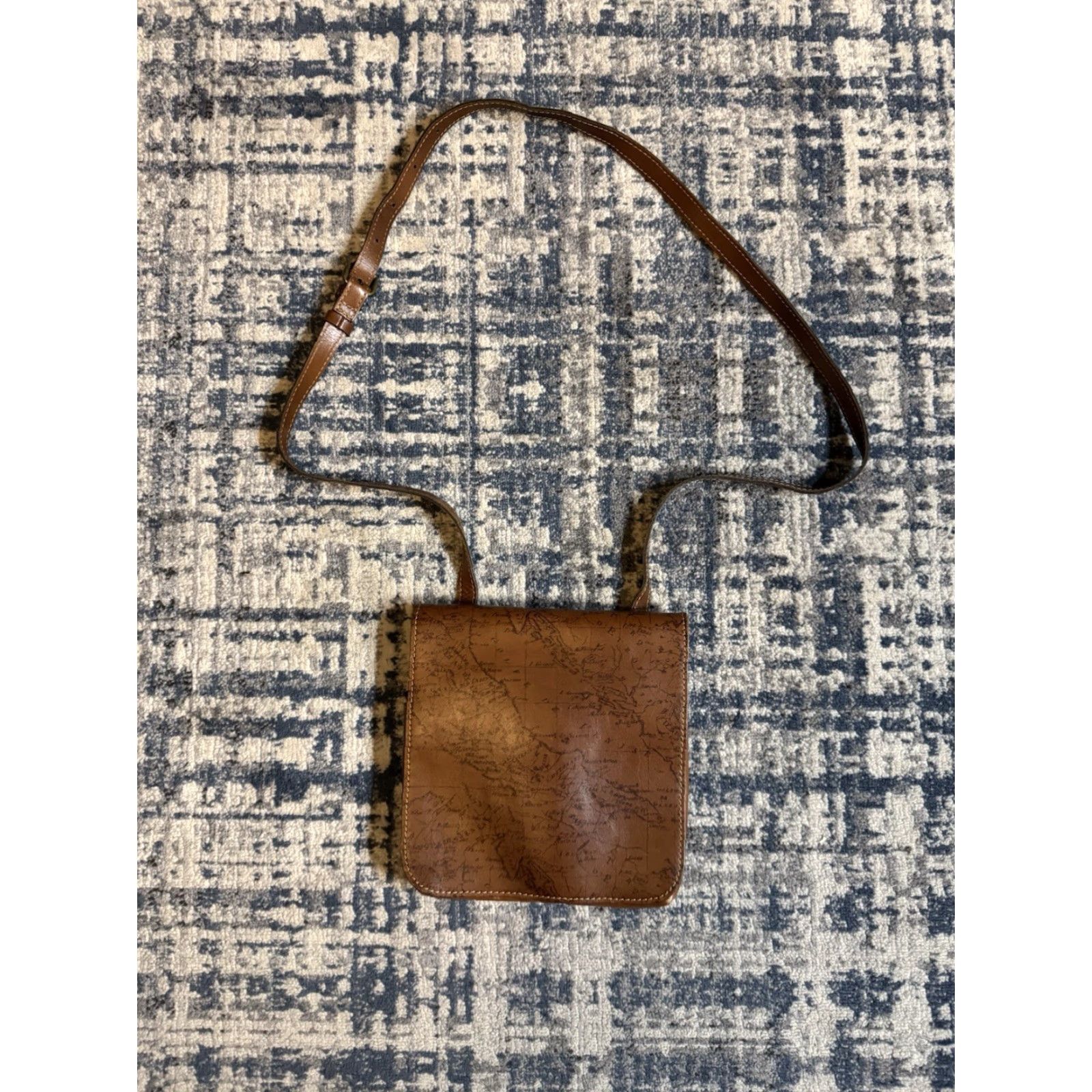 Patricia Nash Patricia Nash Granada Leather Signature Map Print Crossbody Bag Purse Size ONE SIZE - 2 Thumbnail