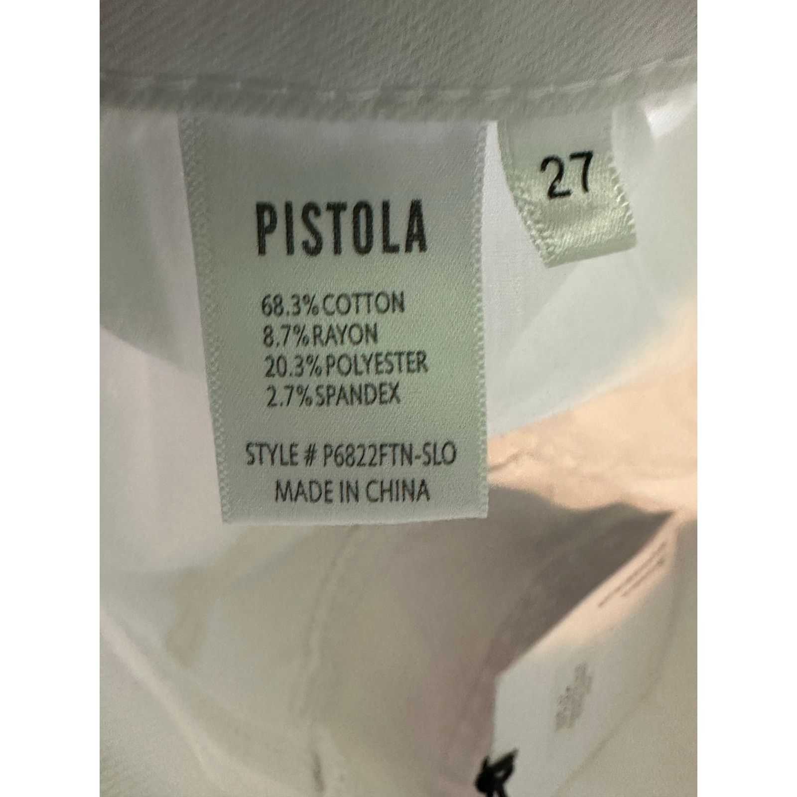 Pistola Pistola white stretch mid rise skinny ankle jeans size 27 Size 27" / US 4 / IT 40 - 4 Thumbnail