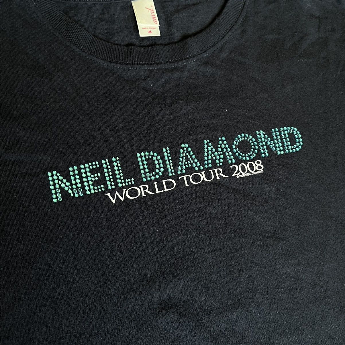 Band Tees Vintage 2008 Neil Diamond Rhinestone Studded Tour Band Tee Size M / US 6-8 / IT 42-44 - 4 Thumbnail