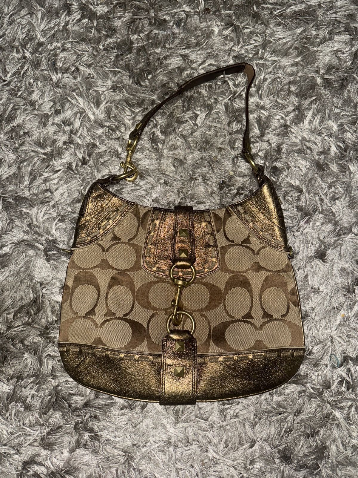 Coach vintage Coach Hamptons studded hobo bag, model 10314 Size ONE SIZE - 1 Thumbnail