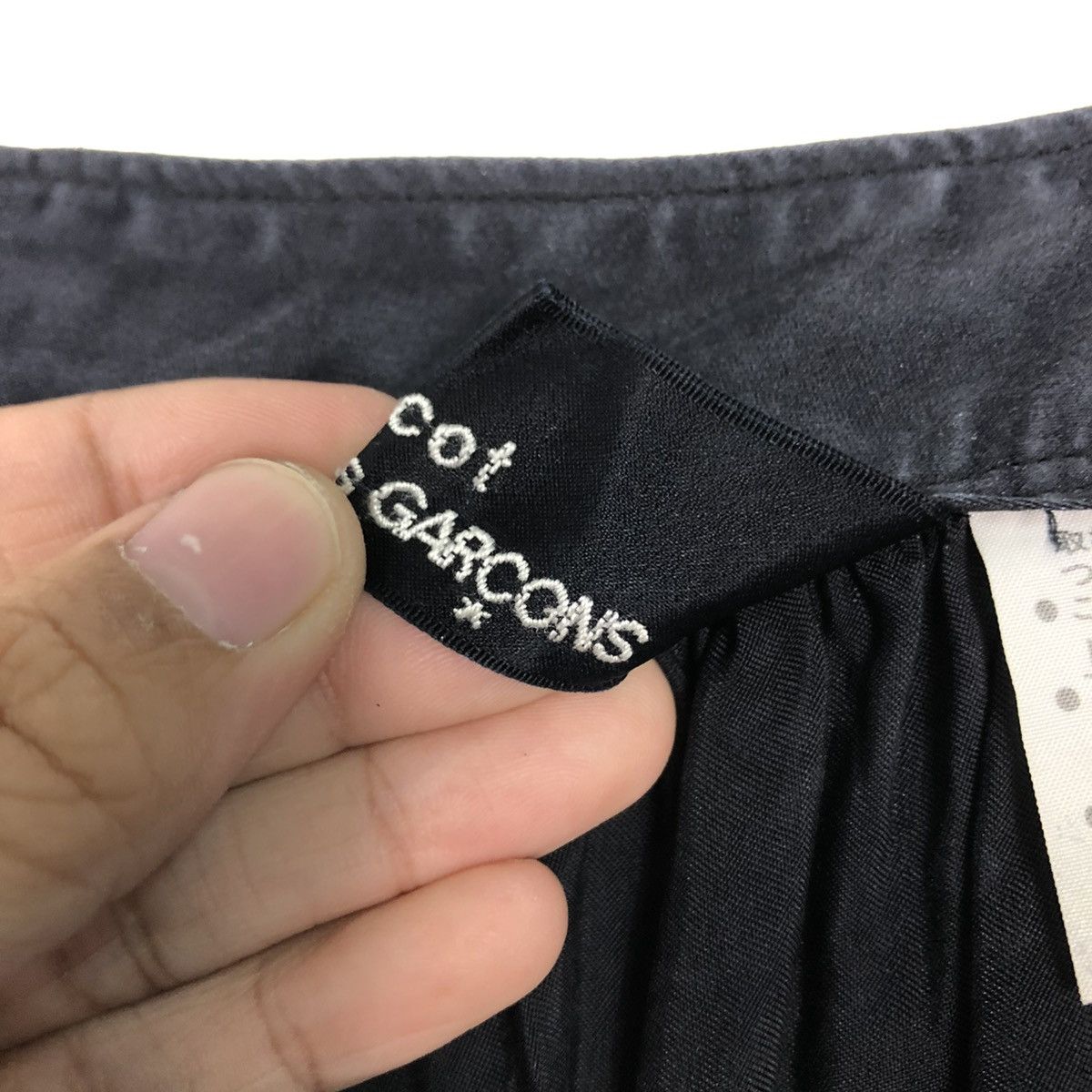 Comme des Garcons 🔥VINTAGE 1989 TRICOT COMME DES GARCONS SKIRT DOUBLE LAYER Size 26" / US 2 / IT 38 - 18 Thumbnail