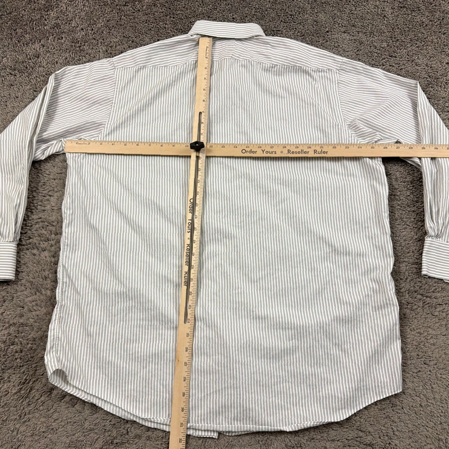 Brooks Brothers VINTAGE Brooks Brothers Shirt Mens XL White Stripe Long Sleeve Cotton USA Size US XL / EU 56 / 4 - 5 Thumbnail