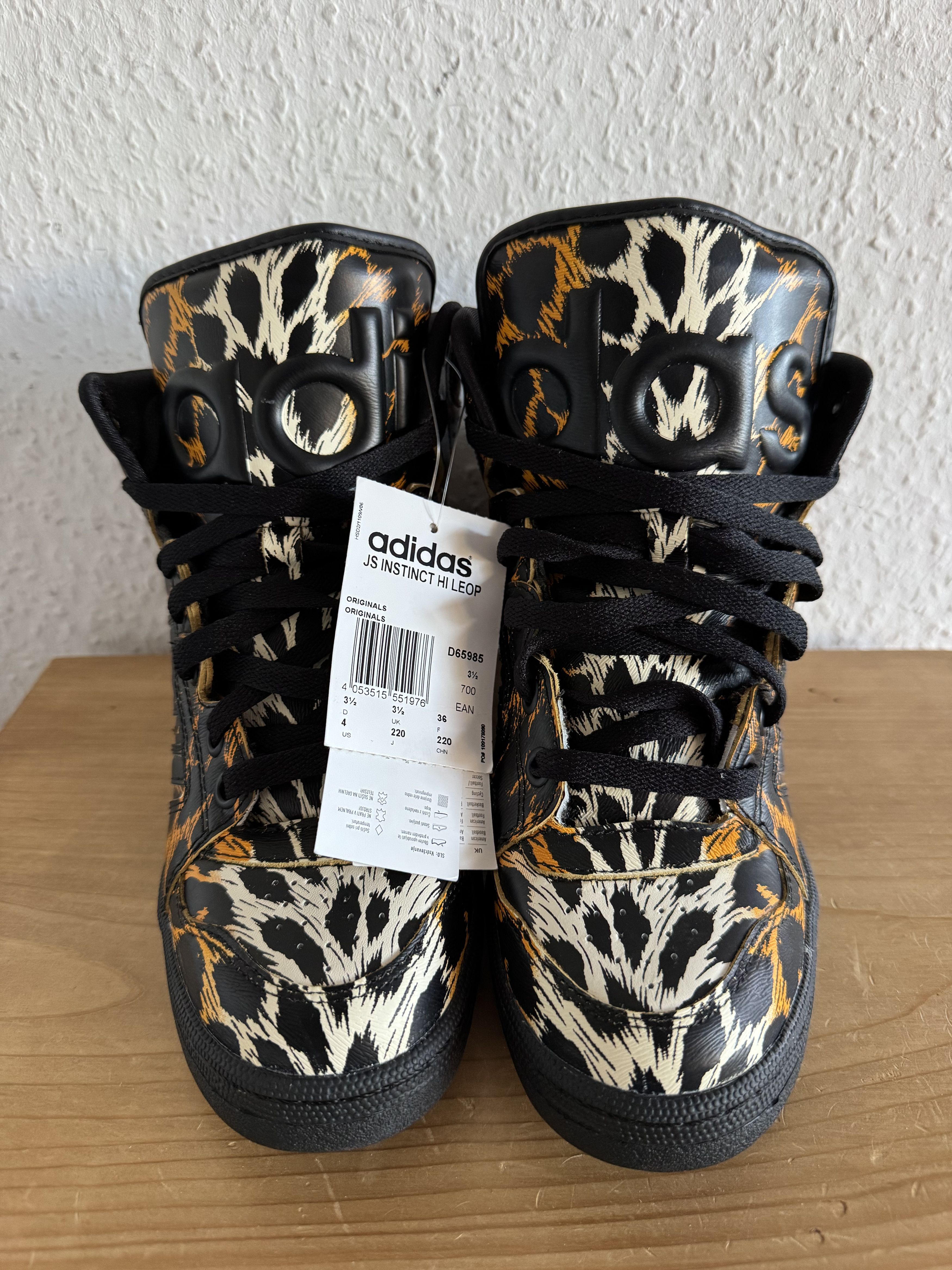 Adidas × Jeremy Scott JS Instinct Hi Leopard Size US 4 / IT 34 - 4 Thumbnail