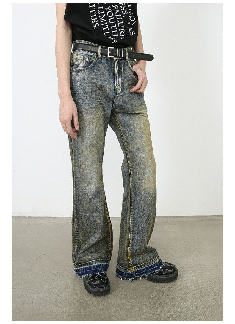 Japanese Brand × Vintage Japanese retro loose straight flared jeans Size US 32 / EU 48 - 6 Thumbnail