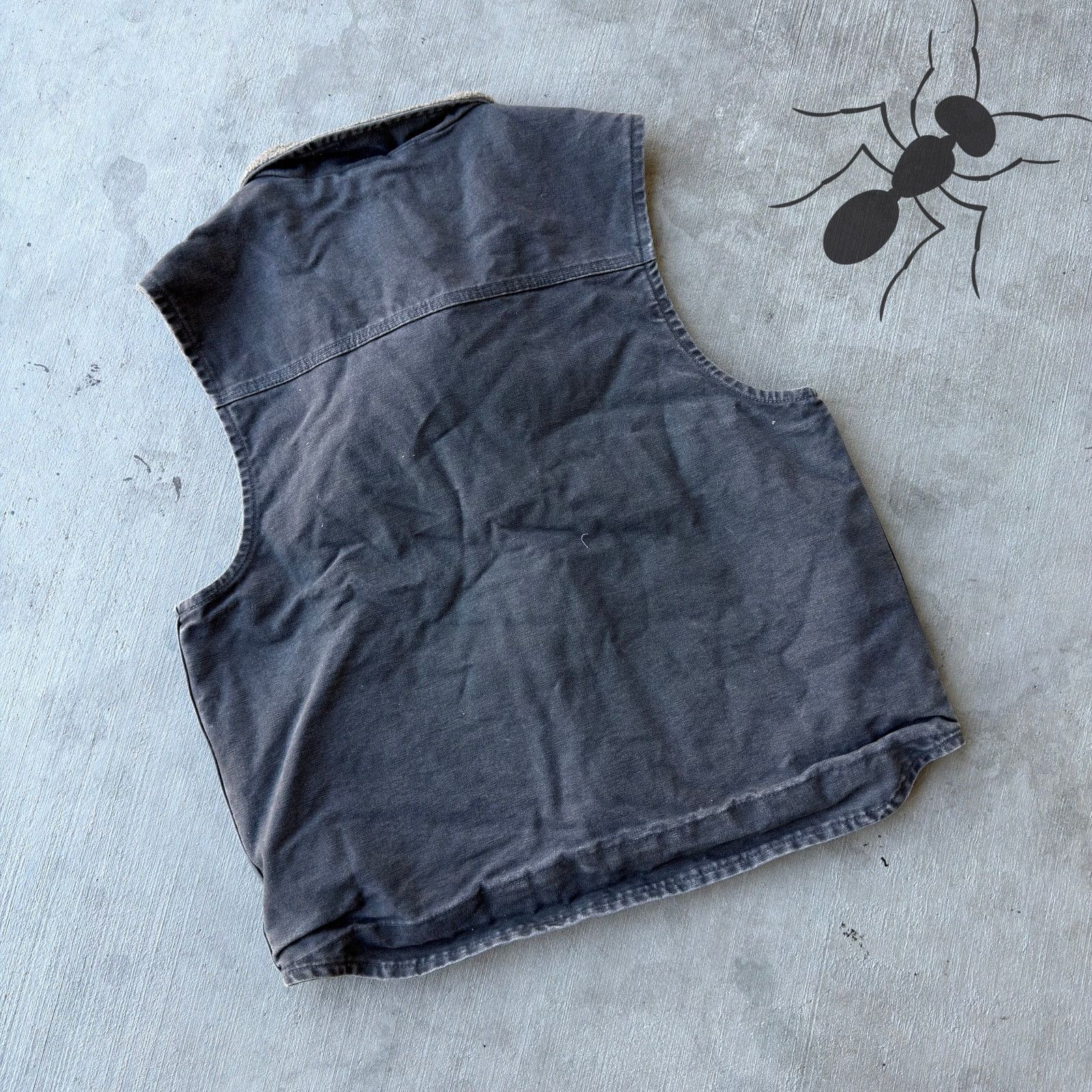 Carhartt × Vintage Carhartt V33 GVL gray work wear vest Size US L / EU 52-54 / 3 - 4 Thumbnail