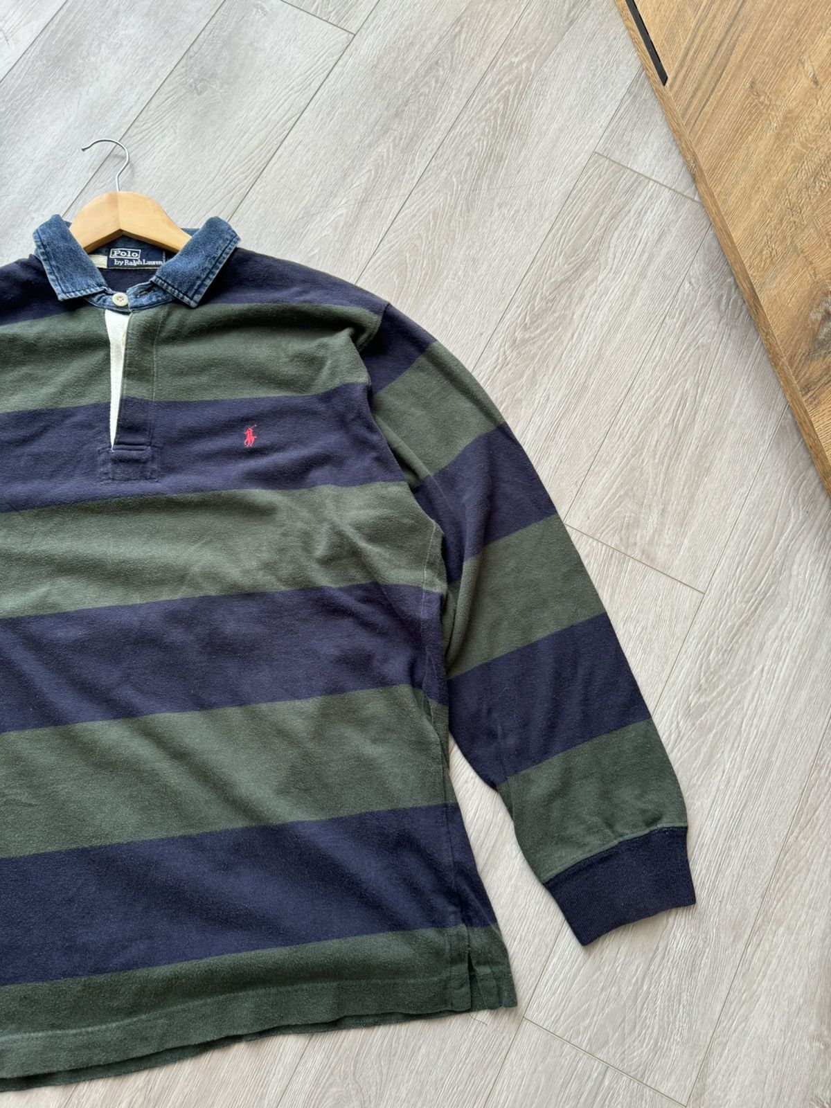 Polo Ralph Lauren 90’s Vintage Polo Ralph Lauren Rugby Longsleeve Kanye West Size US L / EU 52-54 / 3 - 3 Thumbnail