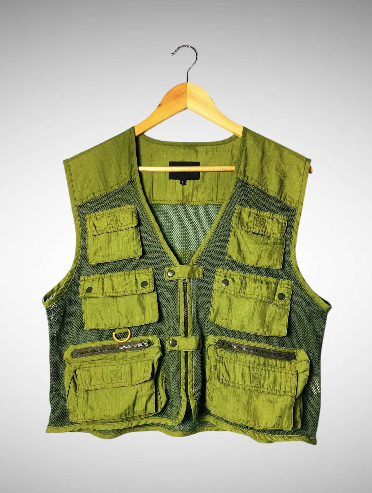 Japanese Brand Vintage Bunker Shot Tactical Mesh Vest Jacket Size US L / EU 52-54 / 3 - 1 Thumbnail