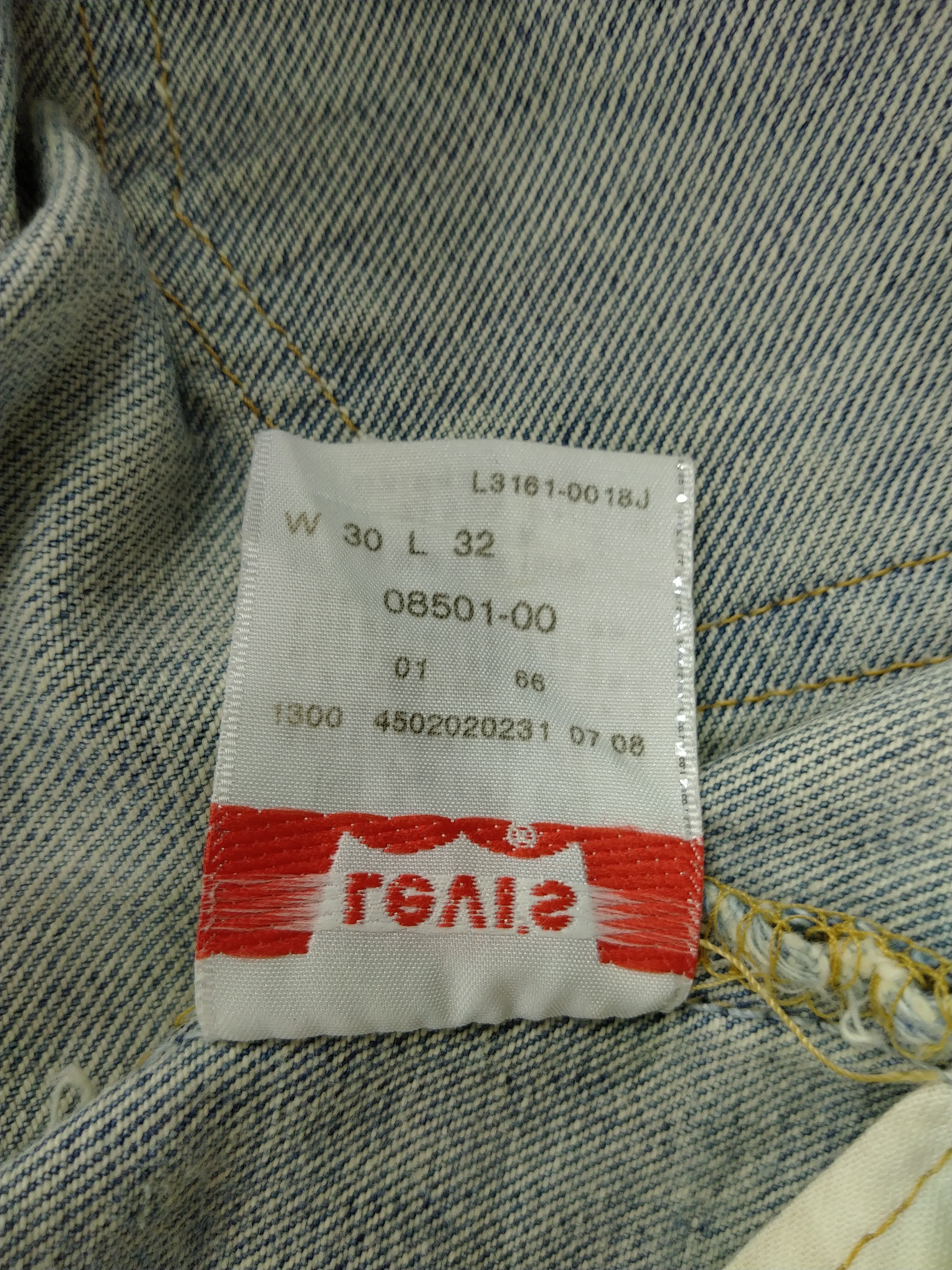 Japanese Brand Light Blue Wash Vintage Levi's 501 Jeans 30x31 Denim -JN890 Size US 30 / EU 46 - 8 Thumbnail