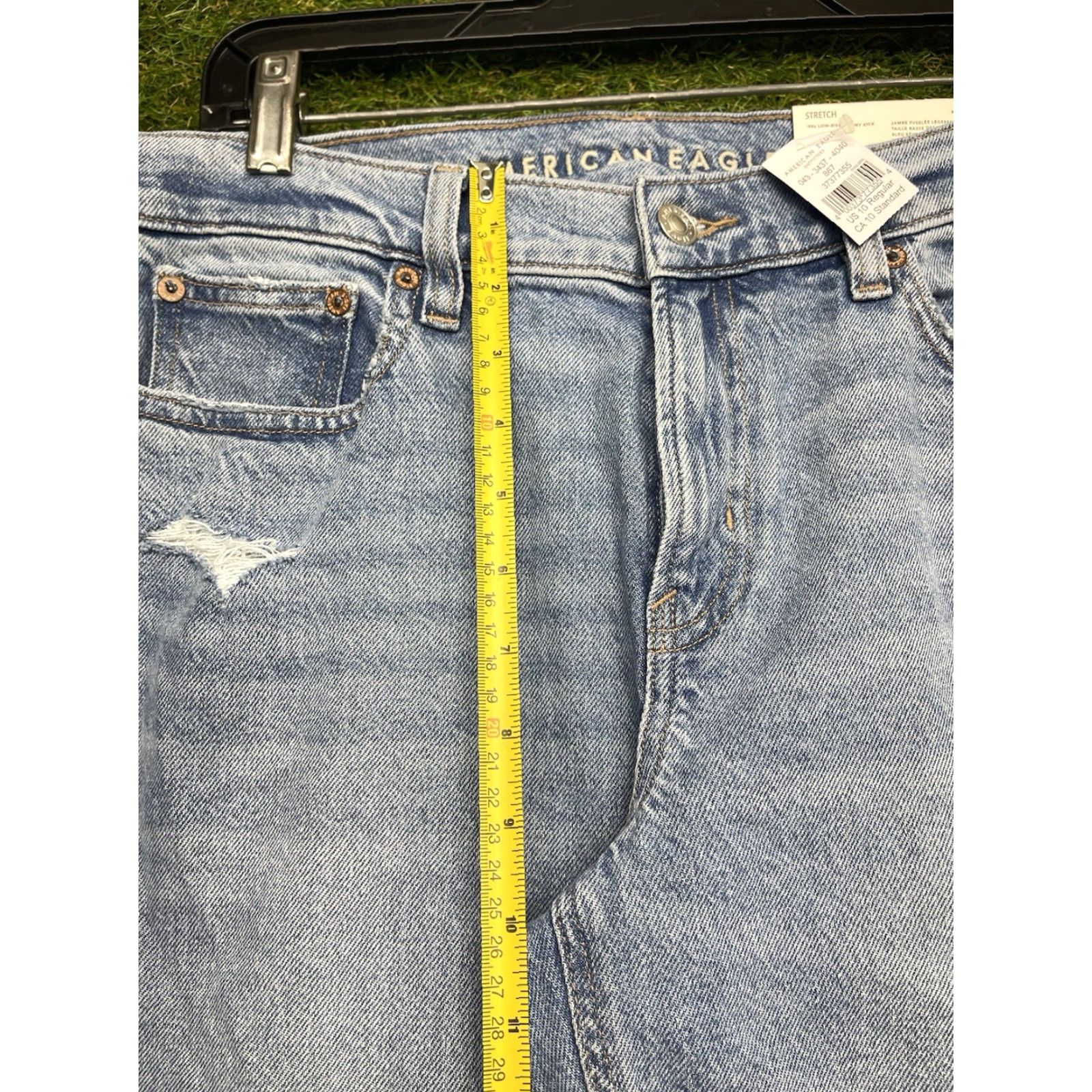 American Eagle Outfitters VINTAGE American Eagle Outfitters Jeans Women 10 Skinny Kick Denim 31x31 NWT Blue 90s Modern Size 32" / US 10 / IT 46 - 3 Thumbnail