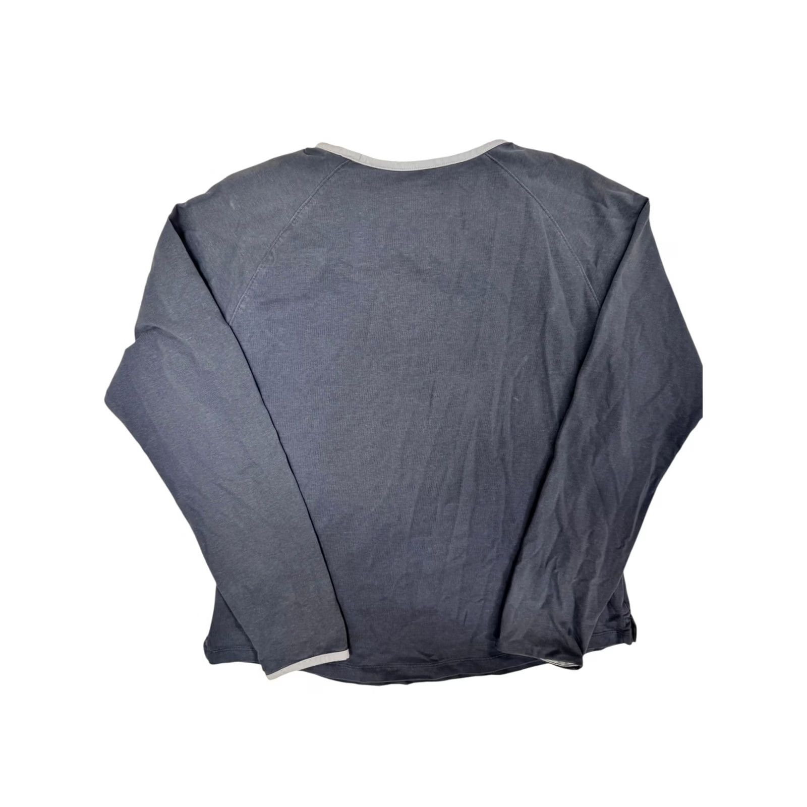 Patagonia Patagonia Women's Activewear Top Size L Crew Neck Long Sleeve Organic Cotton Heather Grey Blue Size L / US 10 / IT 46 - 4 Thumbnail