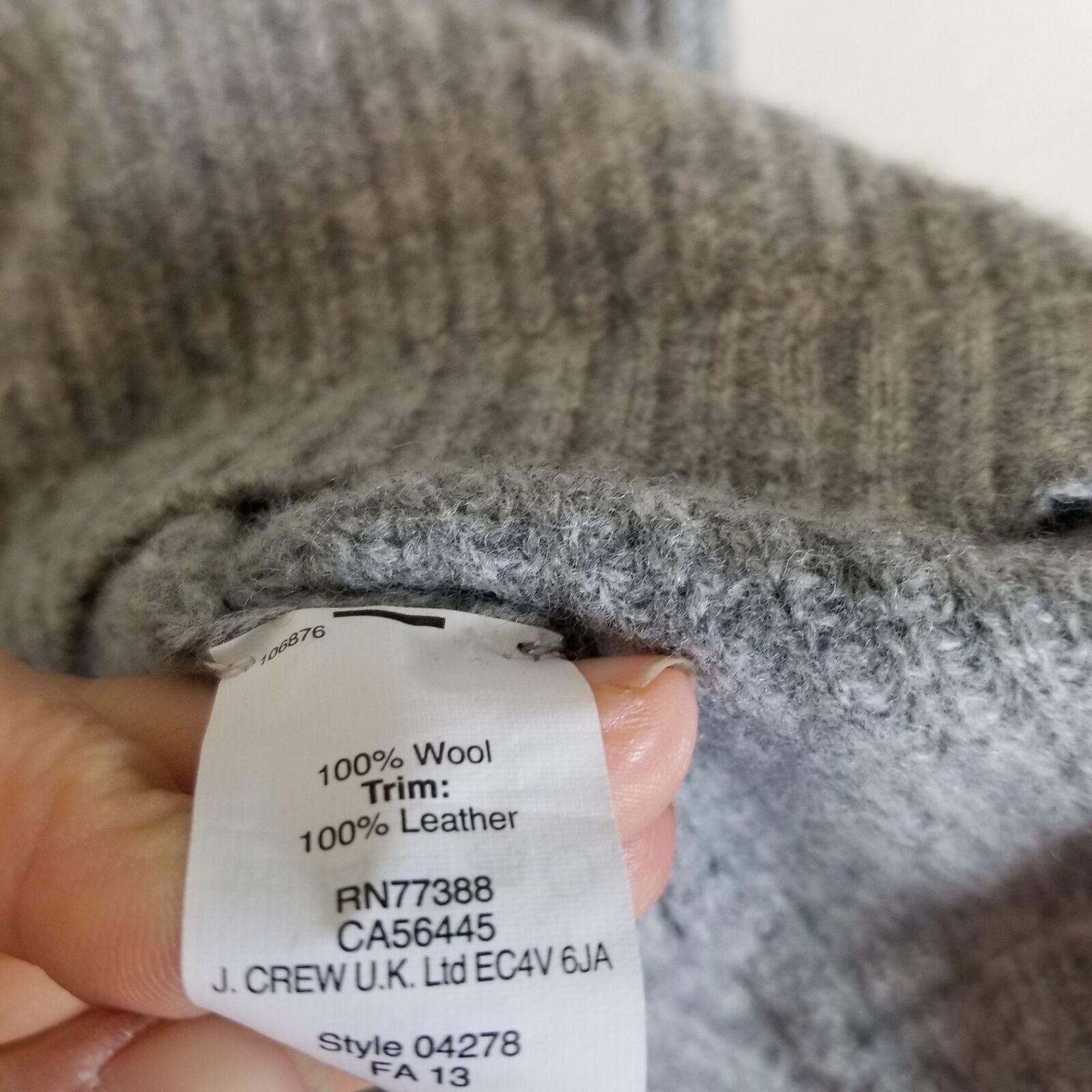 J.Crew J. Crew Womens Wool Sweater Leather Elbow Patch Sz S Preppy Size S / US 4 / IT 40 - 8 Thumbnail