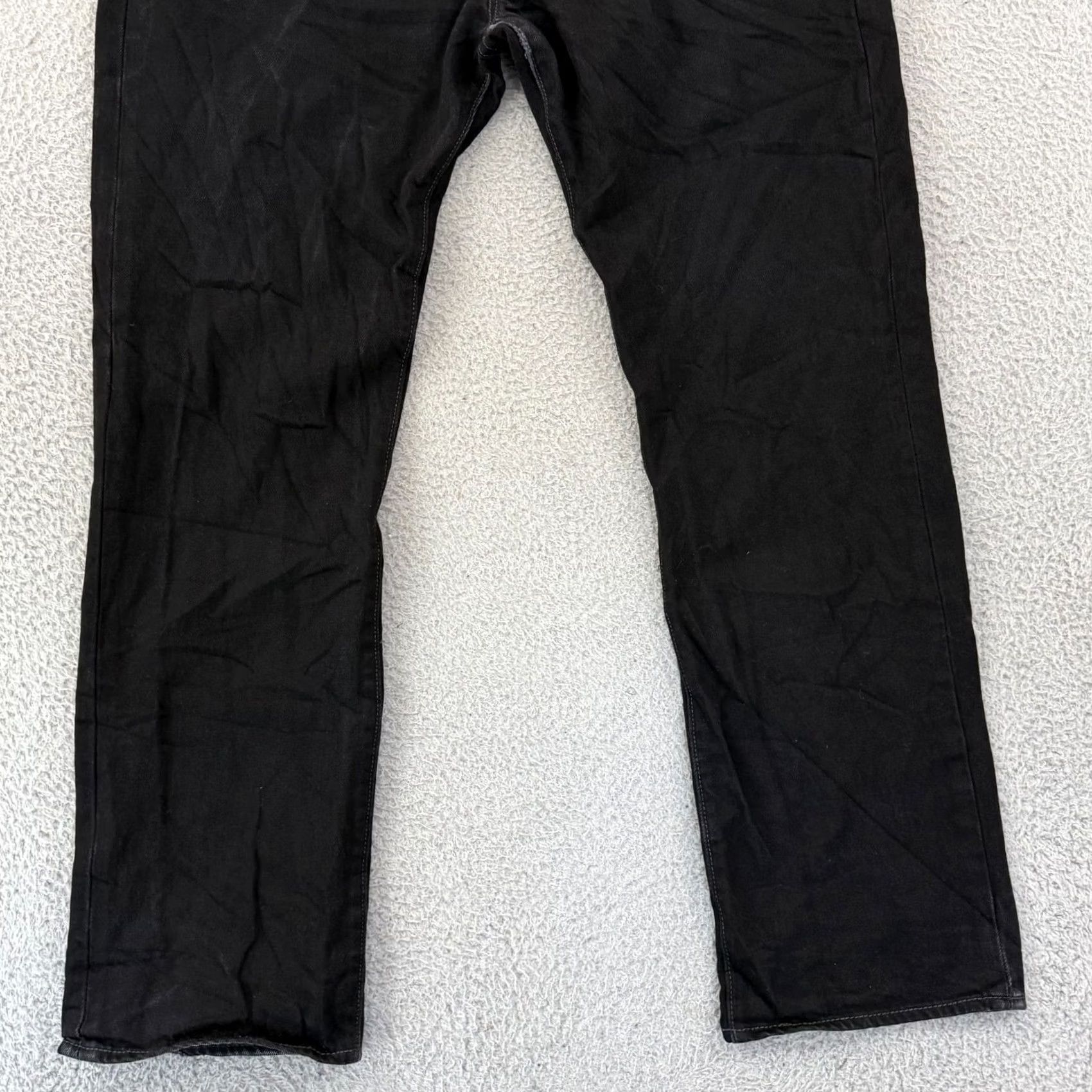 Levi's Levi's 501 Jeans Mens 38x32 Black Denim Straight Leg Button Fly Grunge Y2K Skate Vintage 90s Cowboy USA Size US 38 / EU 54 - 3 Thumbnail