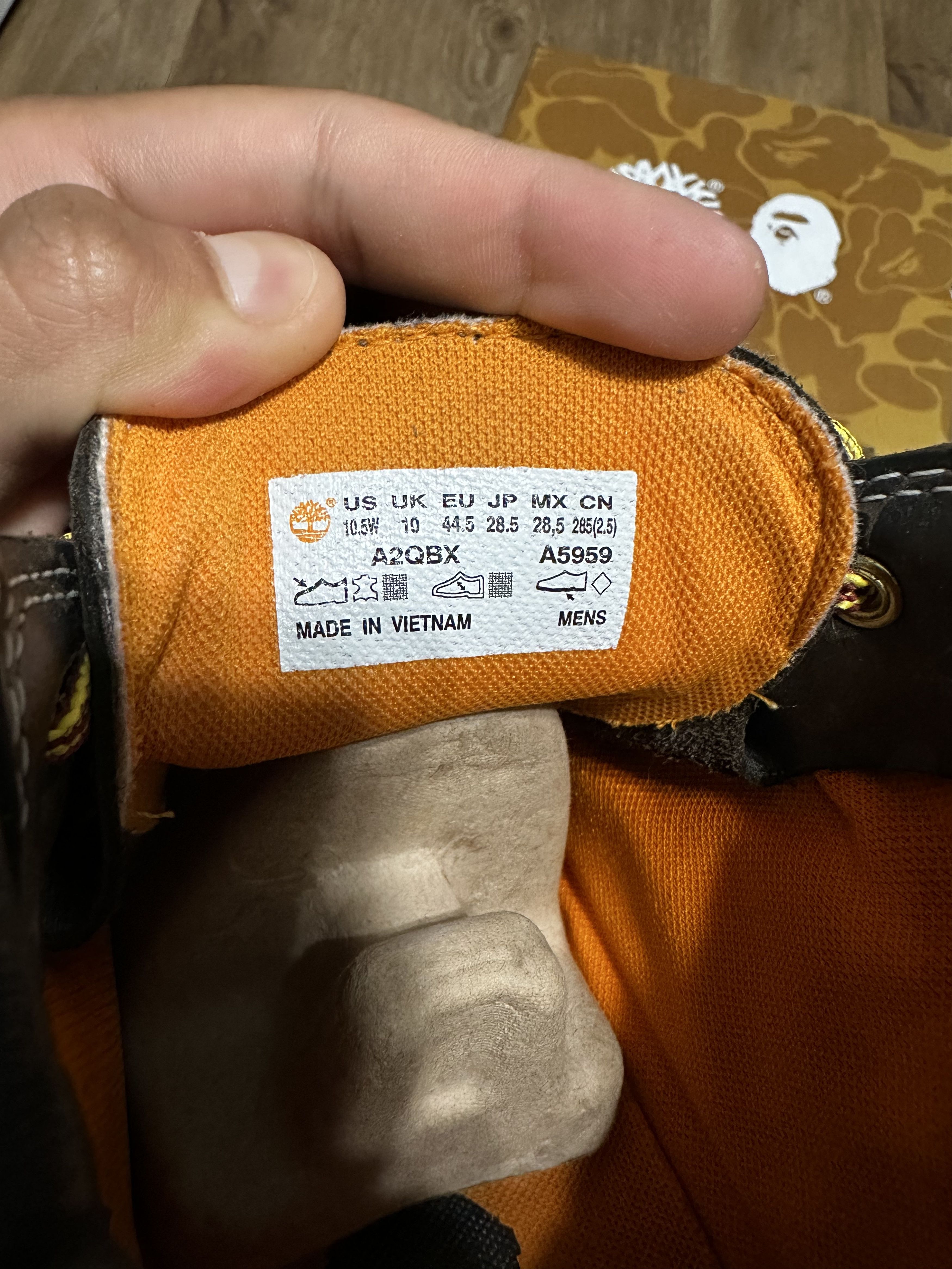 Bape × Timberland Bape X Timberland Chukka Classic Boot Wide ‘Wheat’ Size US 10.5 / EU 43-44 - 5 Thumbnail