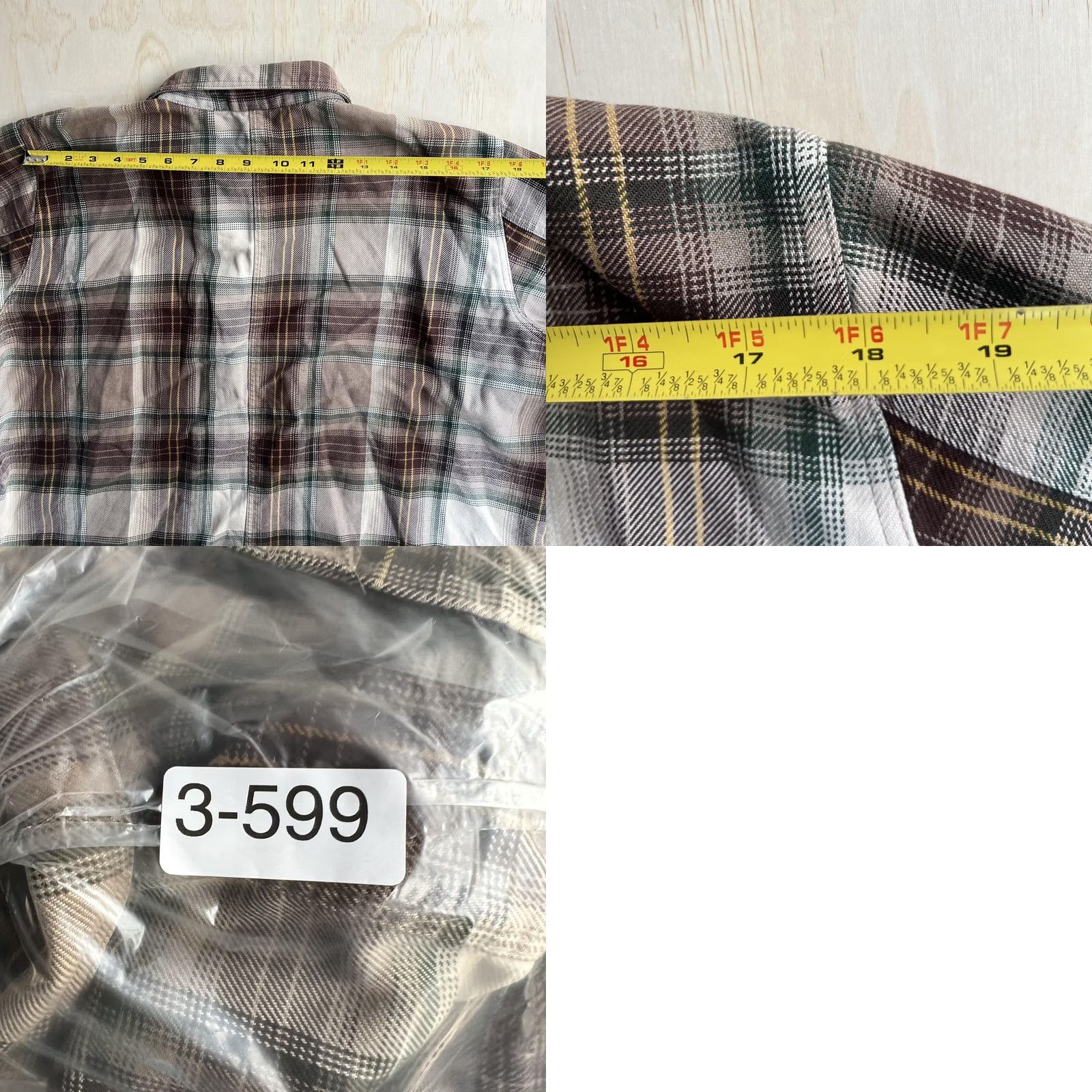 Vintage Stefano International Shirt Mens 3XL Brown Plaid Long Sleeve Button Up Pockets Size US XXL / EU 58 / 5 - 8 Thumbnail