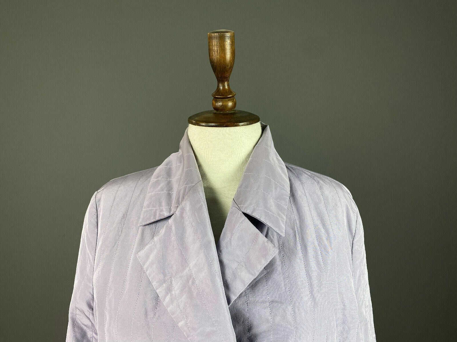 Designer Max Mara Purple Silk Blend Basic Jacket Size USA 8 Size M / US 6-8 / IT 42-44 - 2 Thumbnail