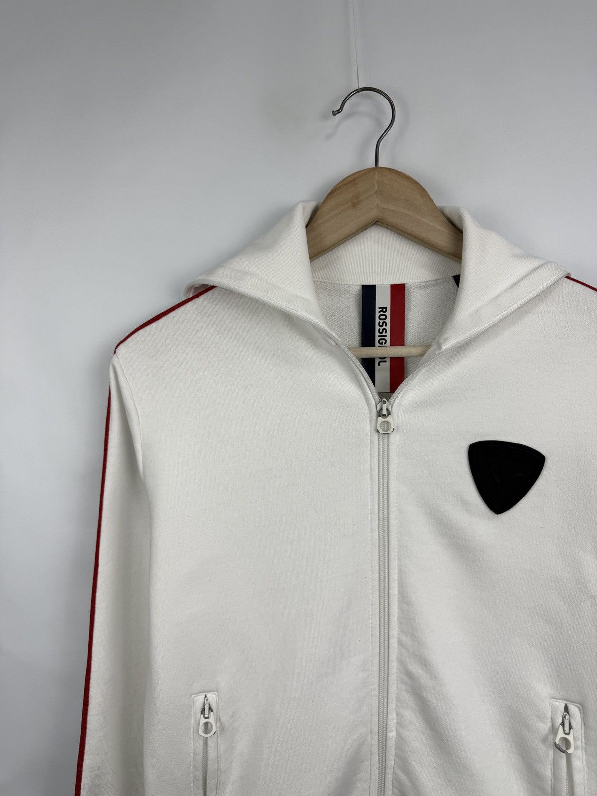 Rossignol 🇫🇷 Rossignol Roll Neck Track Jacket Tricolor Stripe Ski Rare Size XS / US 0-2 / IT 36-38 - 7 Thumbnail
