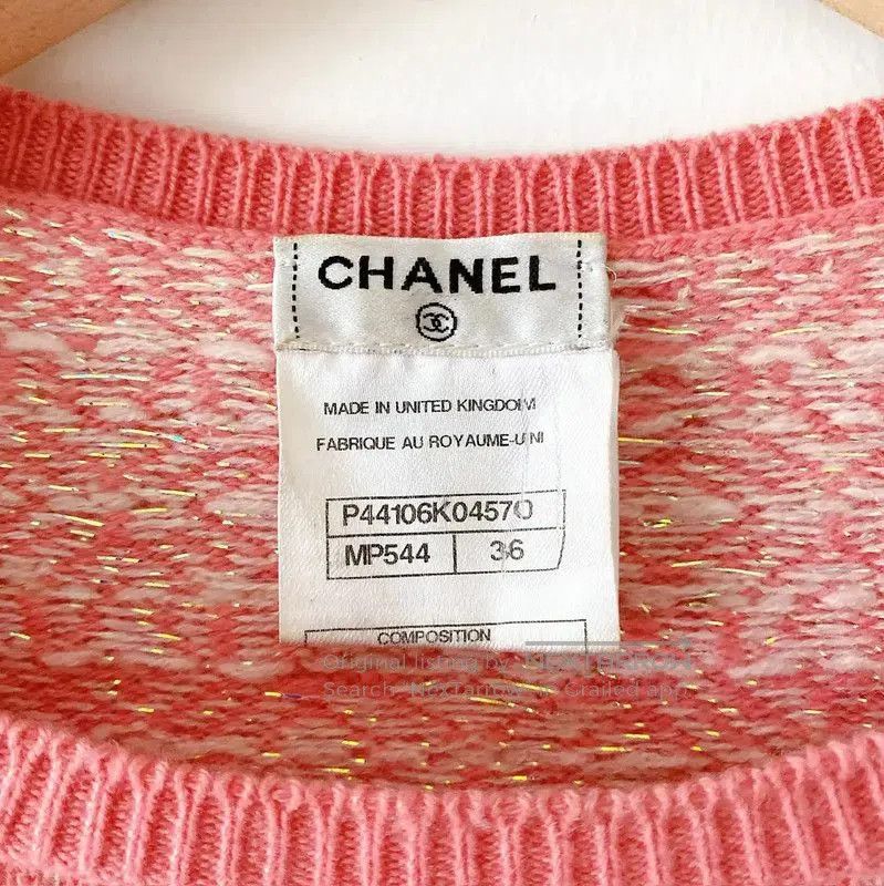 Chanel Chanel Red Cashmere Long Sleeve Sweater . Size S / US 4 / IT 40 - 8 Thumbnail