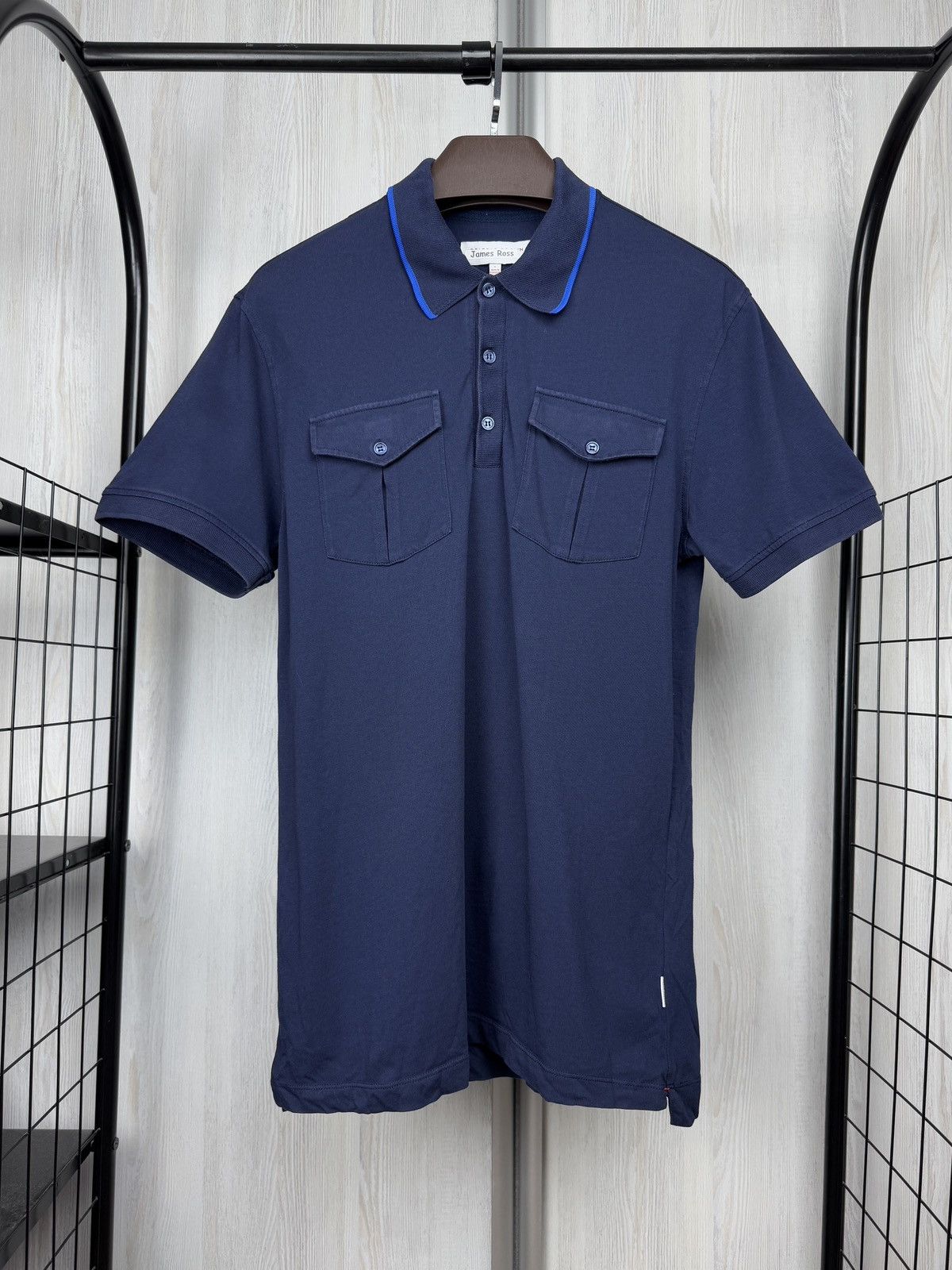 Orlebar Brown Orlebar Brown navy blue cotton 2 pockets polo shirt size L Size US L / EU 52-54 / 3 - 1 Thumbnail