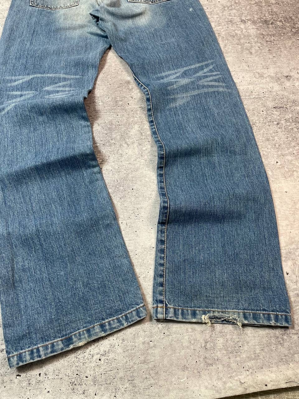 Diesel Vintage 00s Diesel Cheroe Bootcut Flared Denim Jeans Y2K Size 33" - 8 Thumbnail