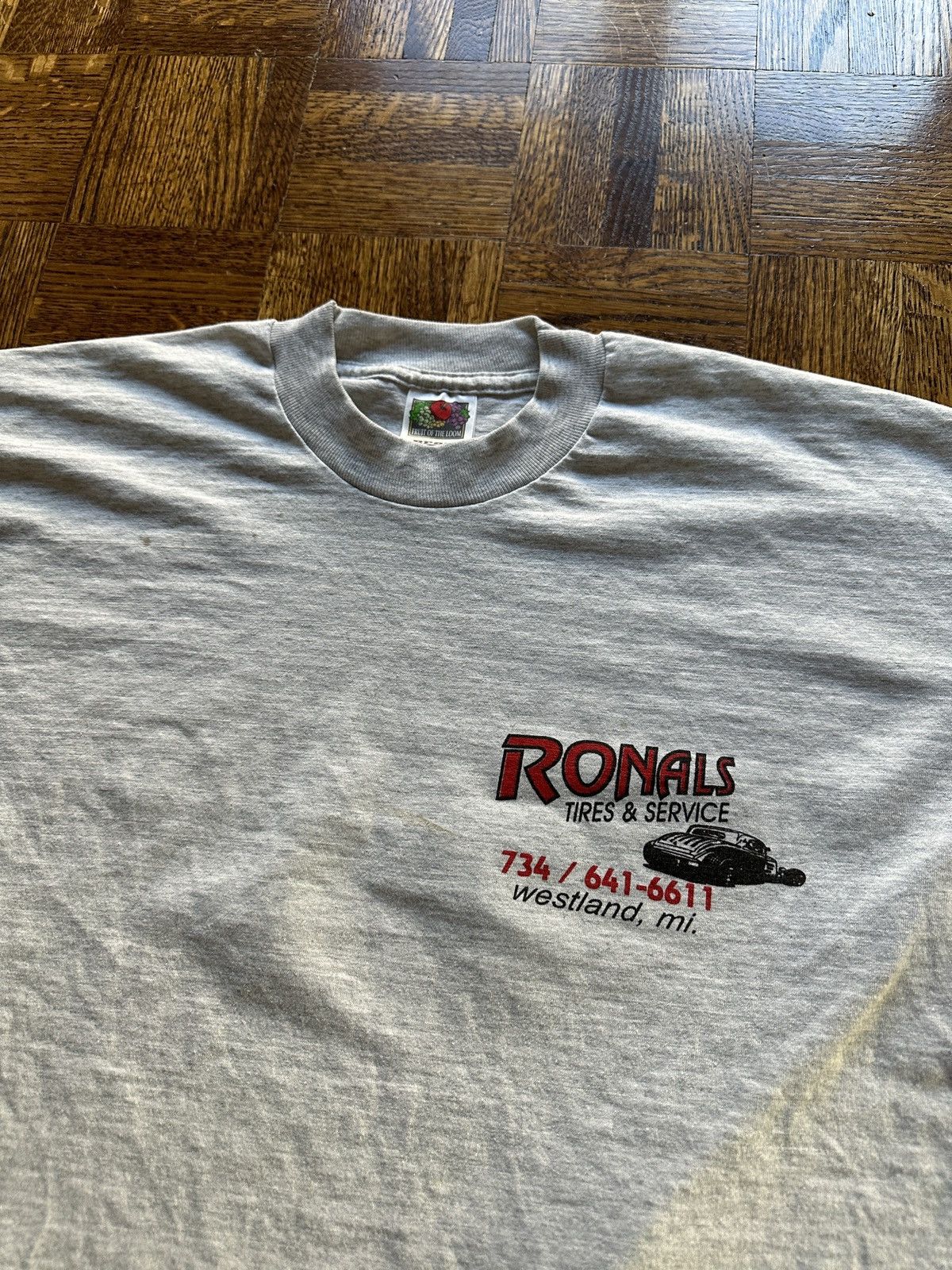 Vintage Vintage 90s Barn Auto Club Hot Rod Graphic Tee Size US XL / EU 56 / 4 - 5 Thumbnail