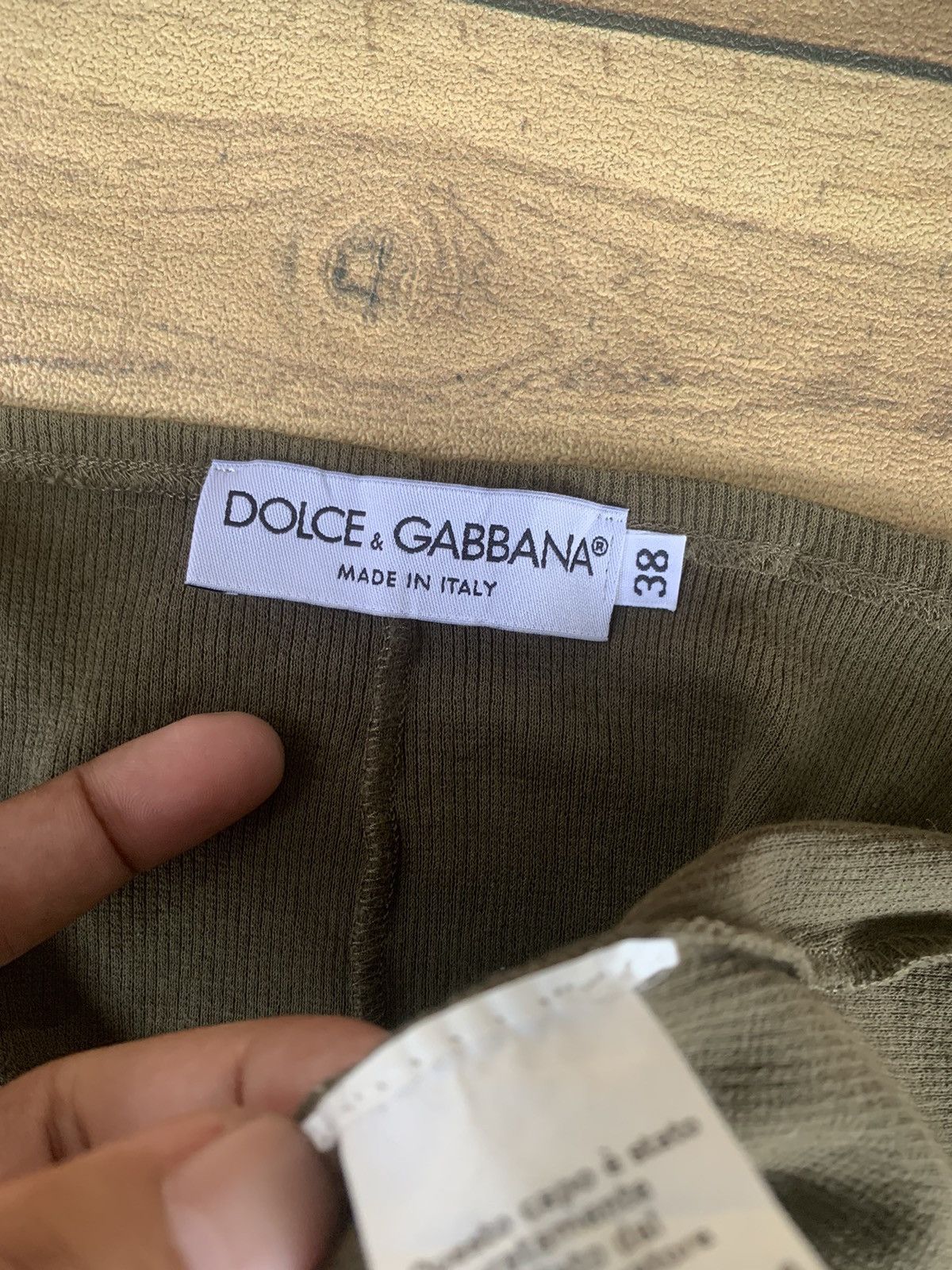 Dolce & Gabbana Dolce and gabbana olive green tanktop Size S / US 4 / IT 40 - 4 Thumbnail